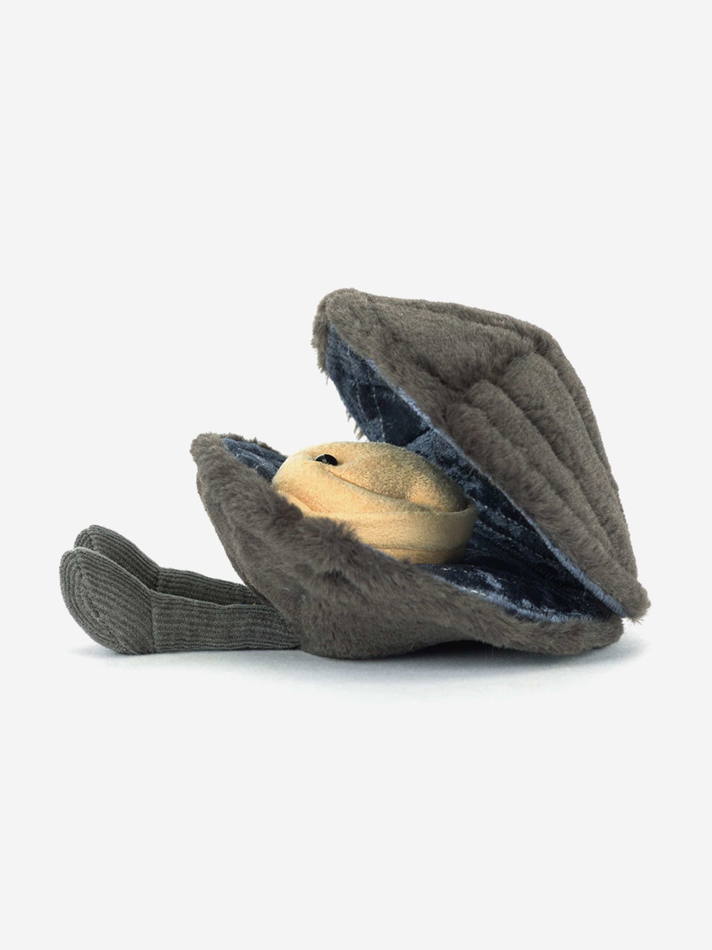 Jellycat Amuseables Michelle Mussel in Grey (17cm) Childsplay Clothing