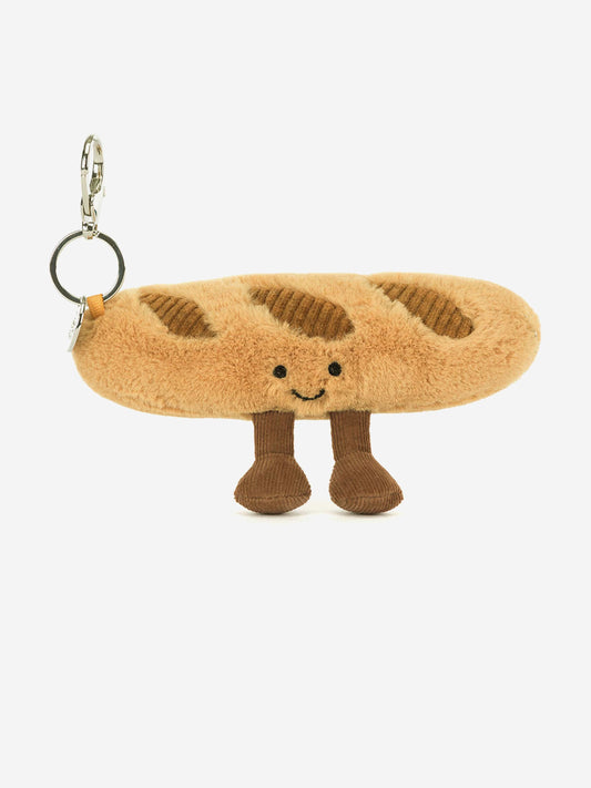 Jellycat Amuseables Baguette Bag Charm in Beige (15cm) Childsplay Clothing