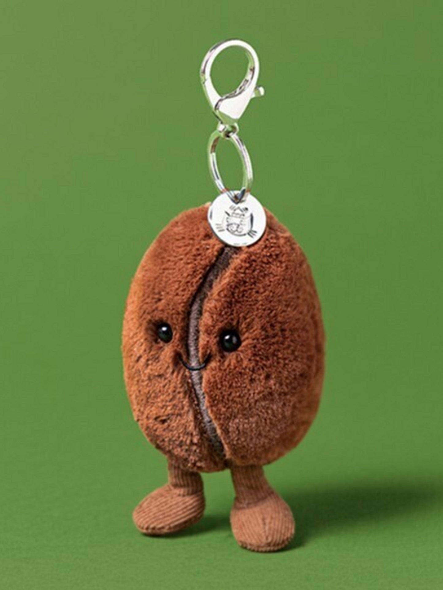 Jellycat Amuseables Coffee Bean Bag Charm in Brown (17cm) Childsplay Clothing