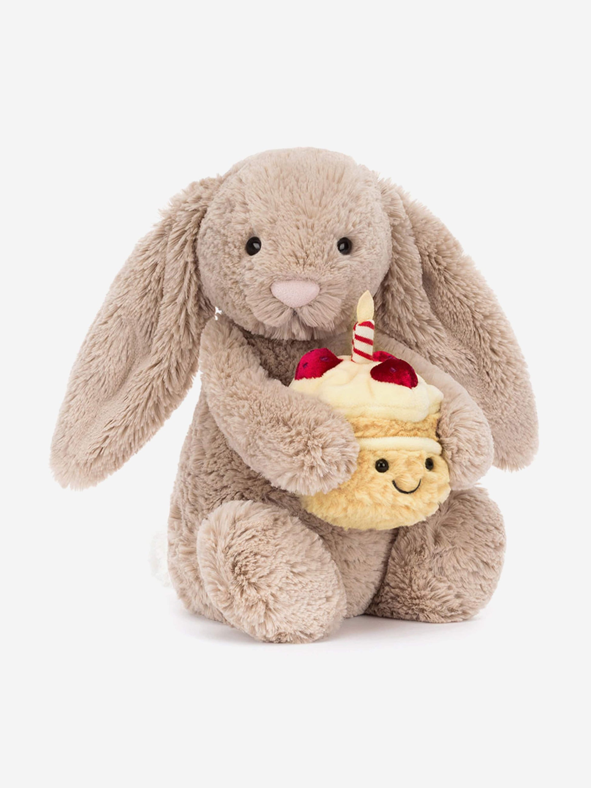 Jellycat Bashful Bunny 'Birthday' in Beige (31cm) Childsplay Clothing