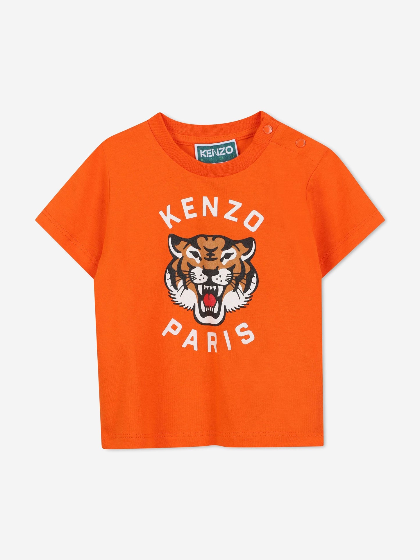 KENZO Baby Boys Kotora Tiger T-Shirt in Orange Childsplay Clothing
