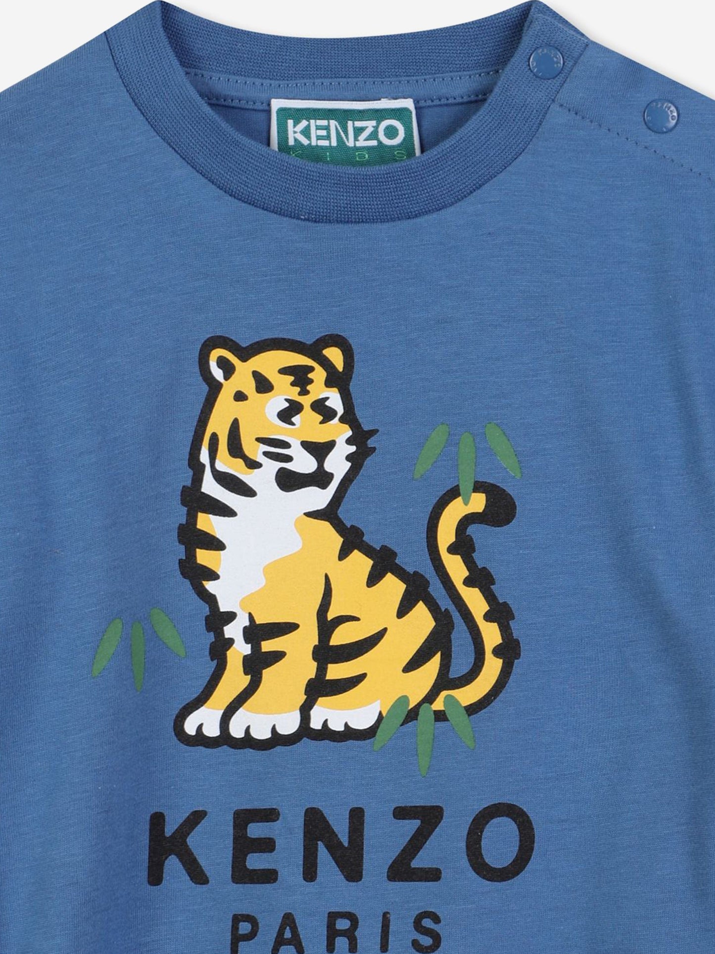 KENZO Baby Boys Kotora Tiger T-Shirt in Blue Childsplay Clothing