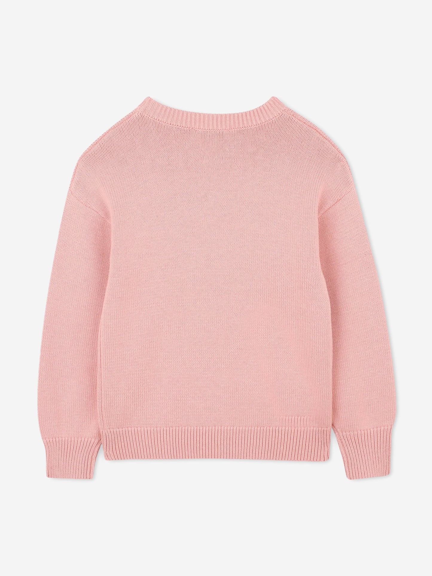 KENZO Girls Lucky Tiger Knitted Jumper in Pink Childsplay Clothing