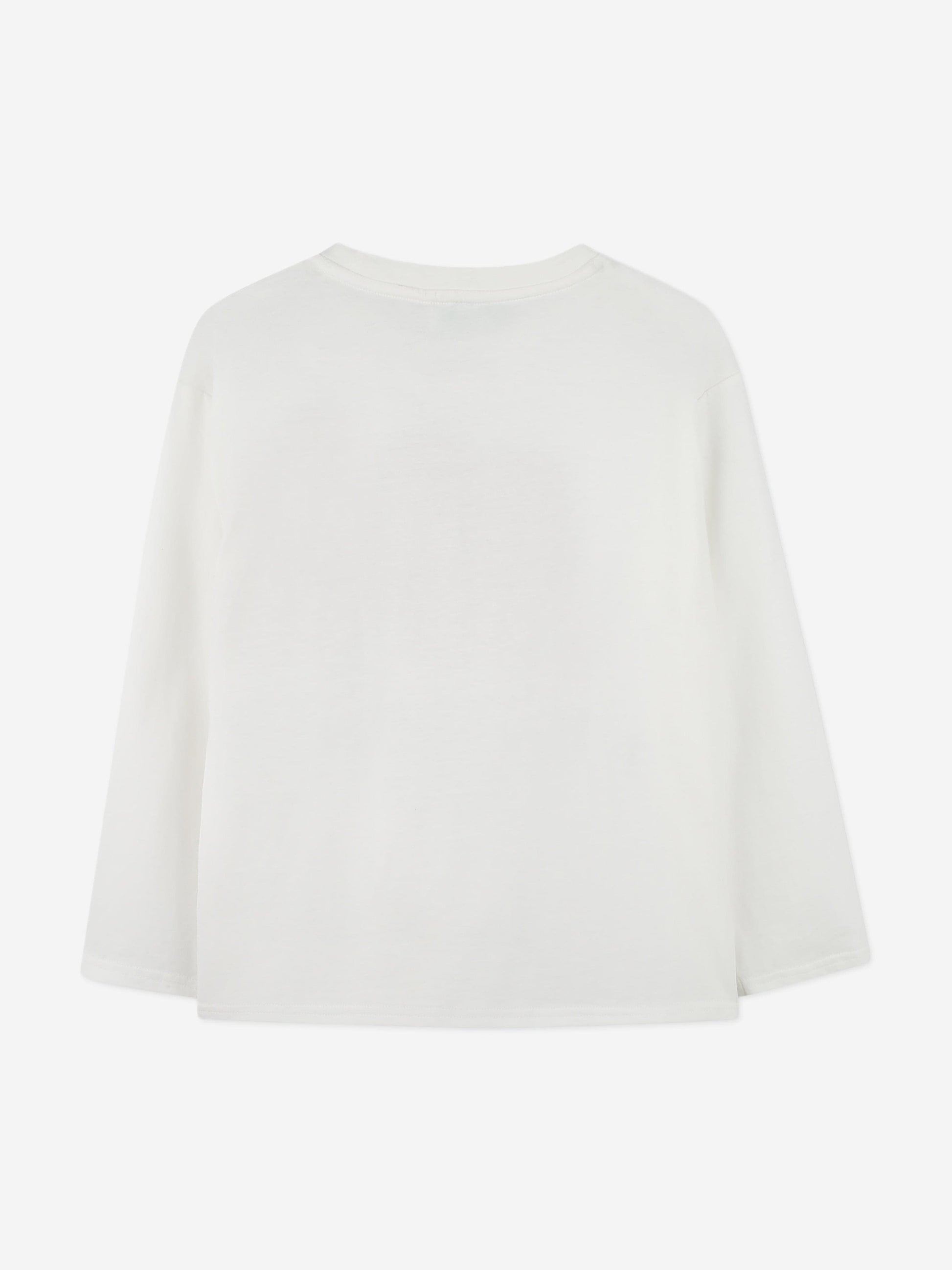 KENZO Kids Long Sleeve Boke Flower T-Shirt in Ivory Childsplay Clothing