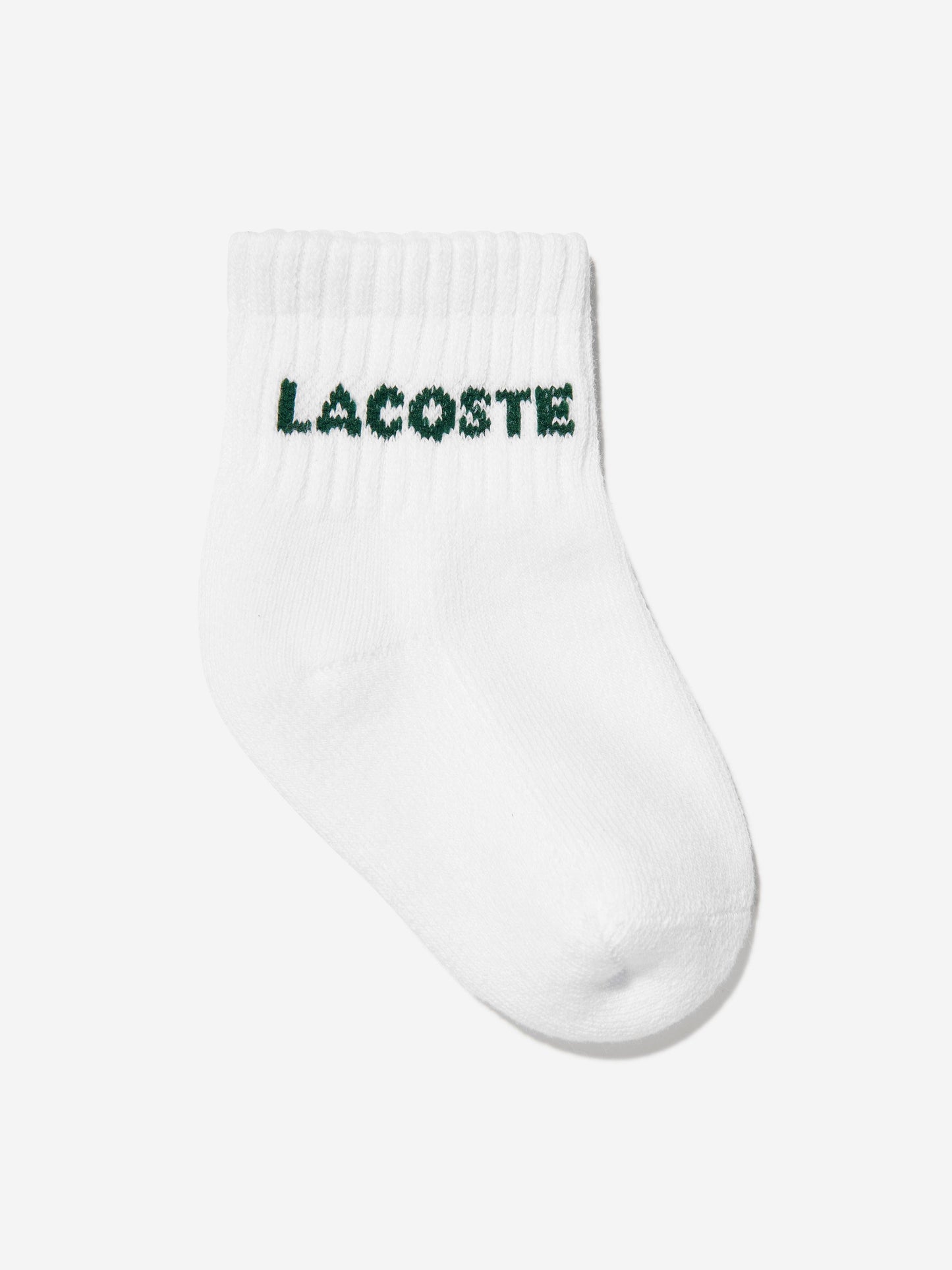 Lacoste Baby 6 Pack Socks Set in White Childsplay Clothing
