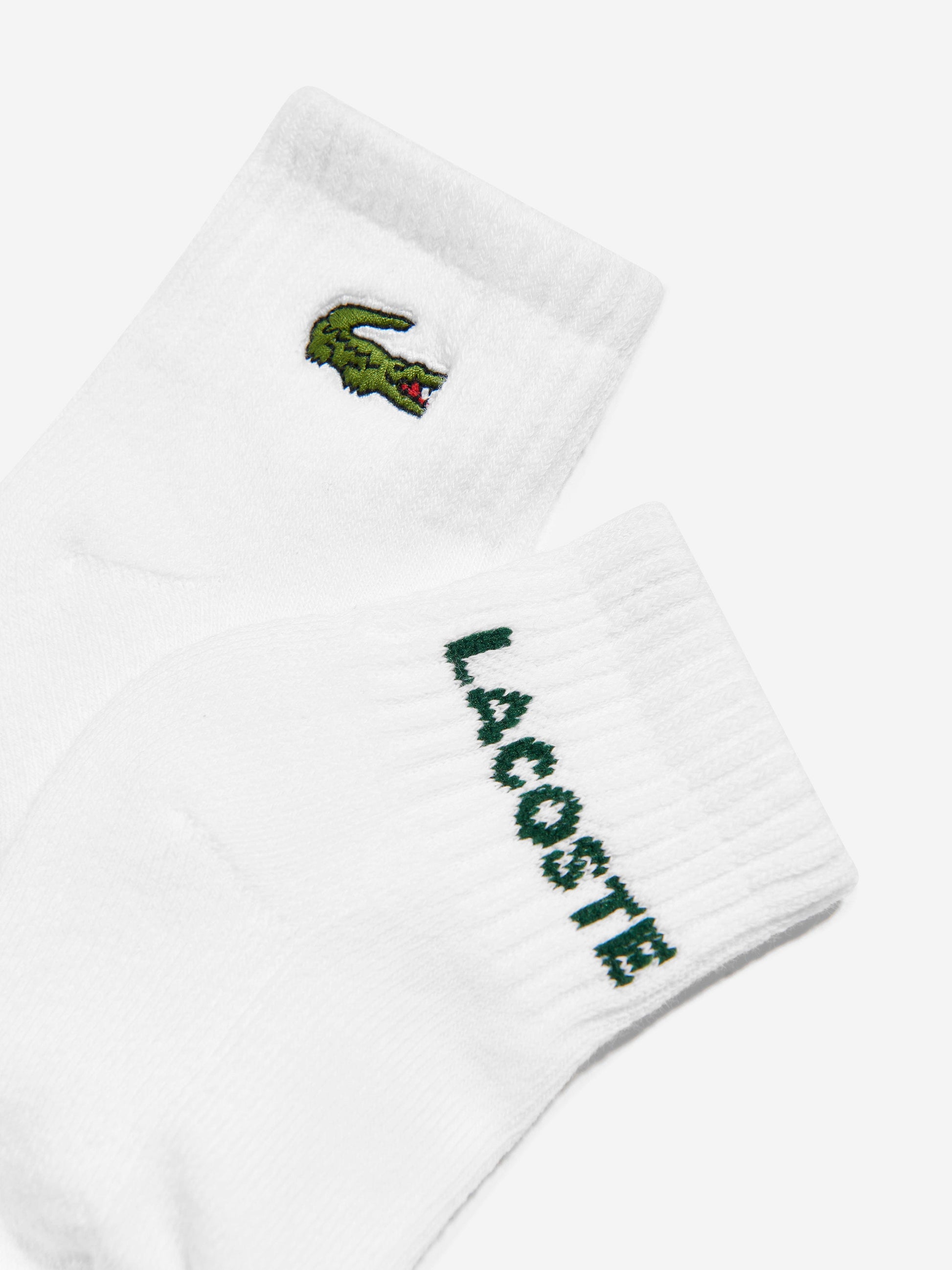 Lacoste Baby 6 Pack Socks Set in White Childsplay Clothing