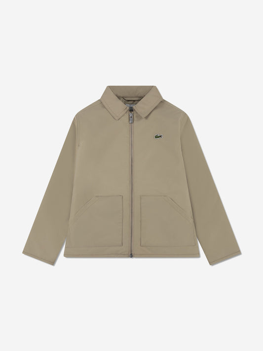 Lacoste Kids Patch Pocket Jacket in Beige Childsplay Clothing