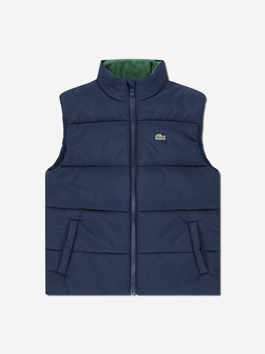 Lacoste Kids Padded Gilet in Navy Childsplay Clothing