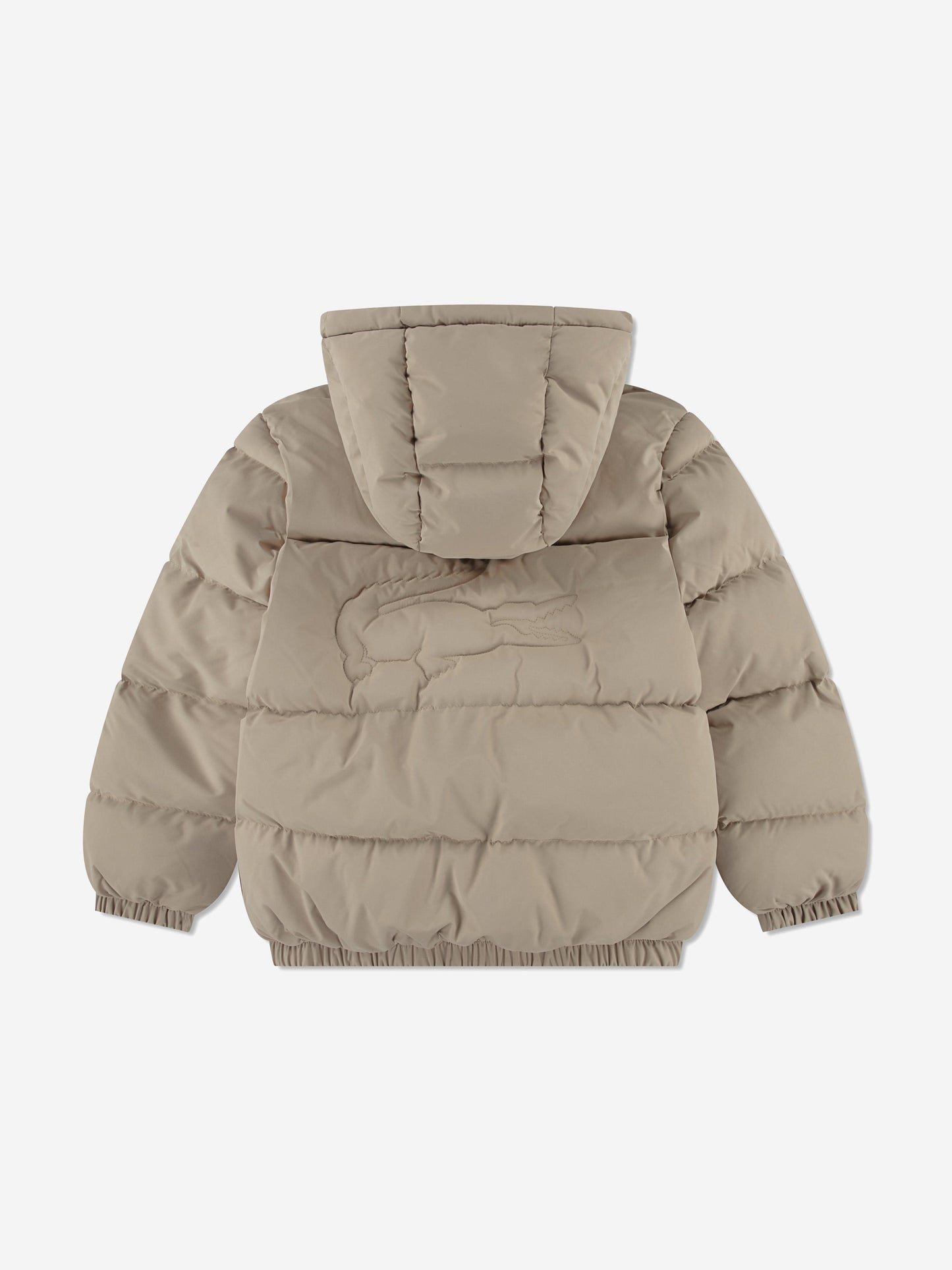 Lacoste Kids Logo Puffer Jacket in Beige Childsplay Clothing