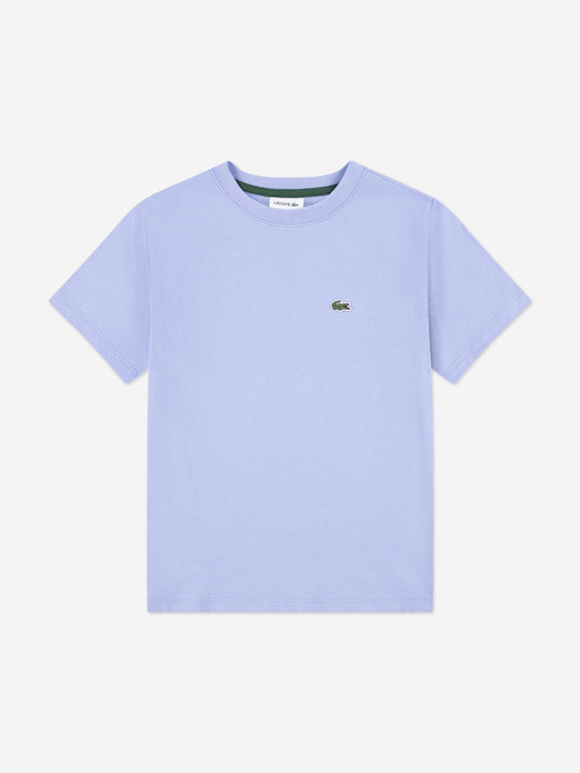 Lacoste Boys Logo T-Shirt in Blue Childsplay Clothing