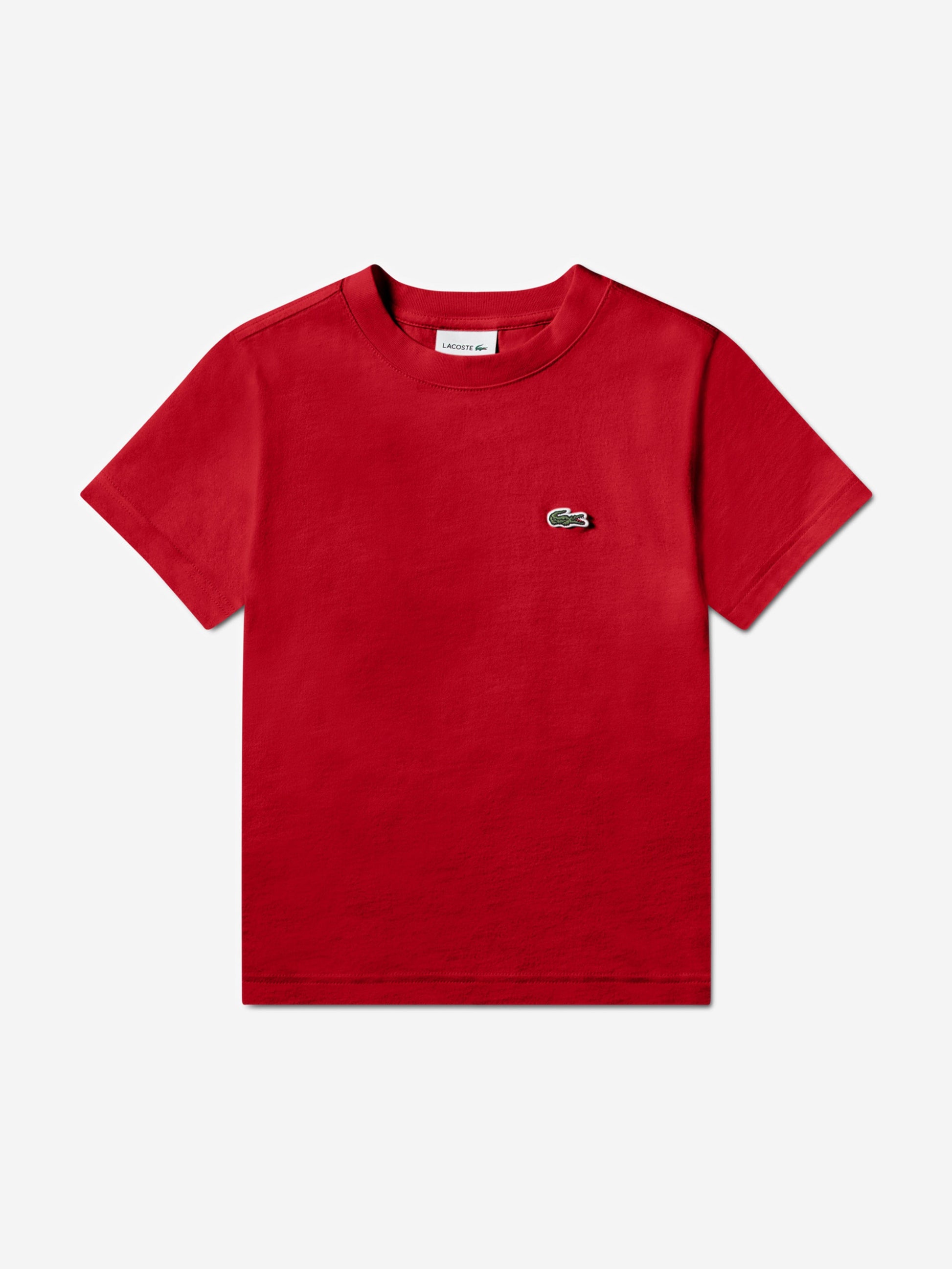 Lacoste Boys Logo T-Shirt in Red Childsplay Clothing