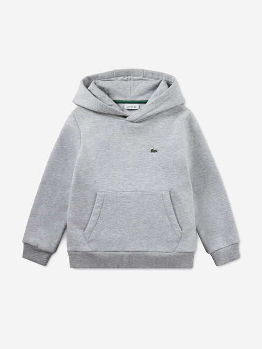 Lacoste Boys Logo Hoodie in Grey Childsplay Clothing