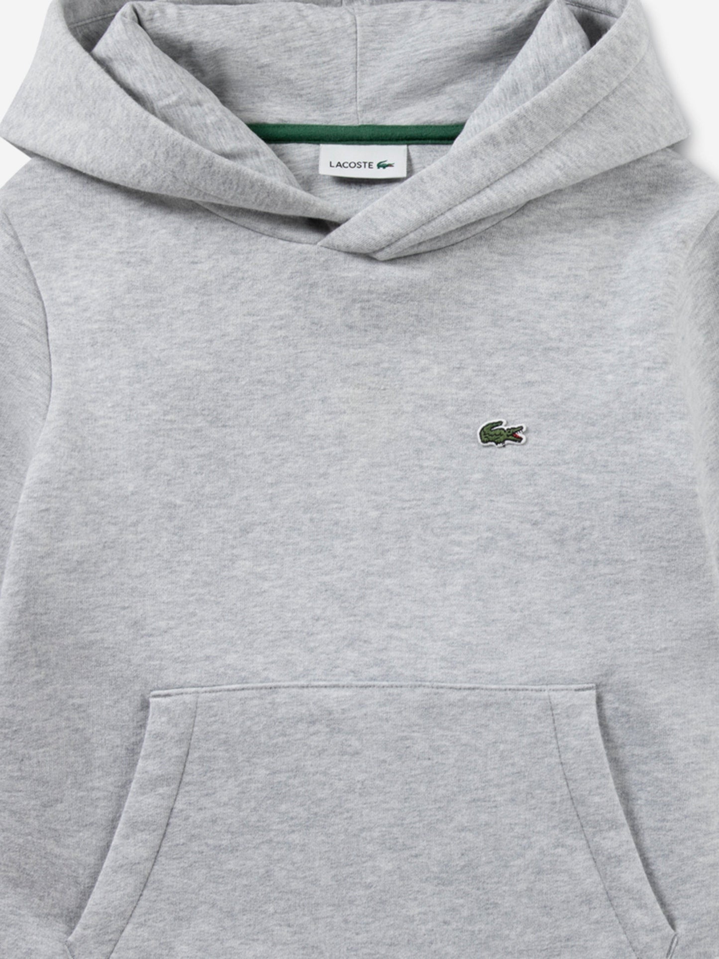 Lacoste Boys Logo Hoodie in Grey Childsplay Clothing