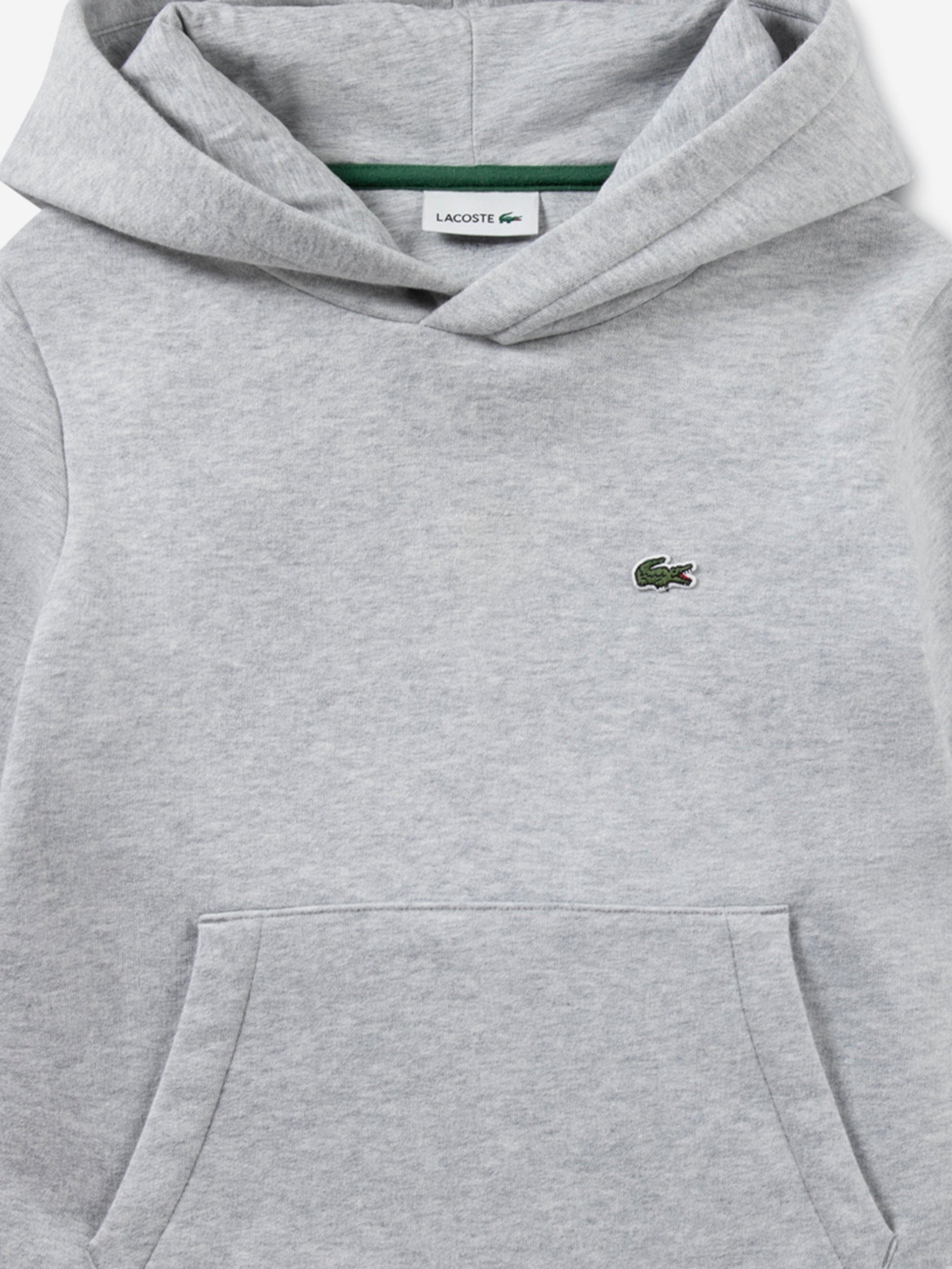 Lacoste Boys Logo Hoodie in Grey Childsplay Clothing