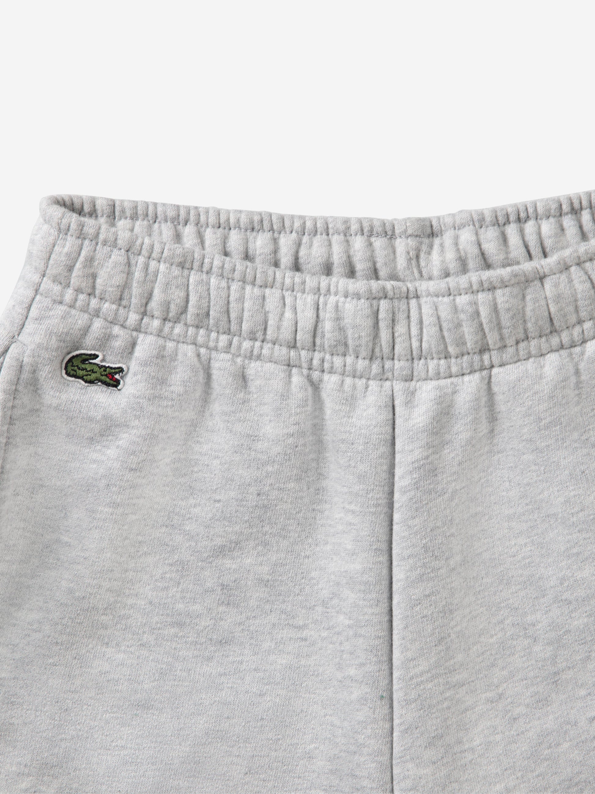 Lacoste Boys Fleece Logo Shorts in Grey Childsplay Clothing