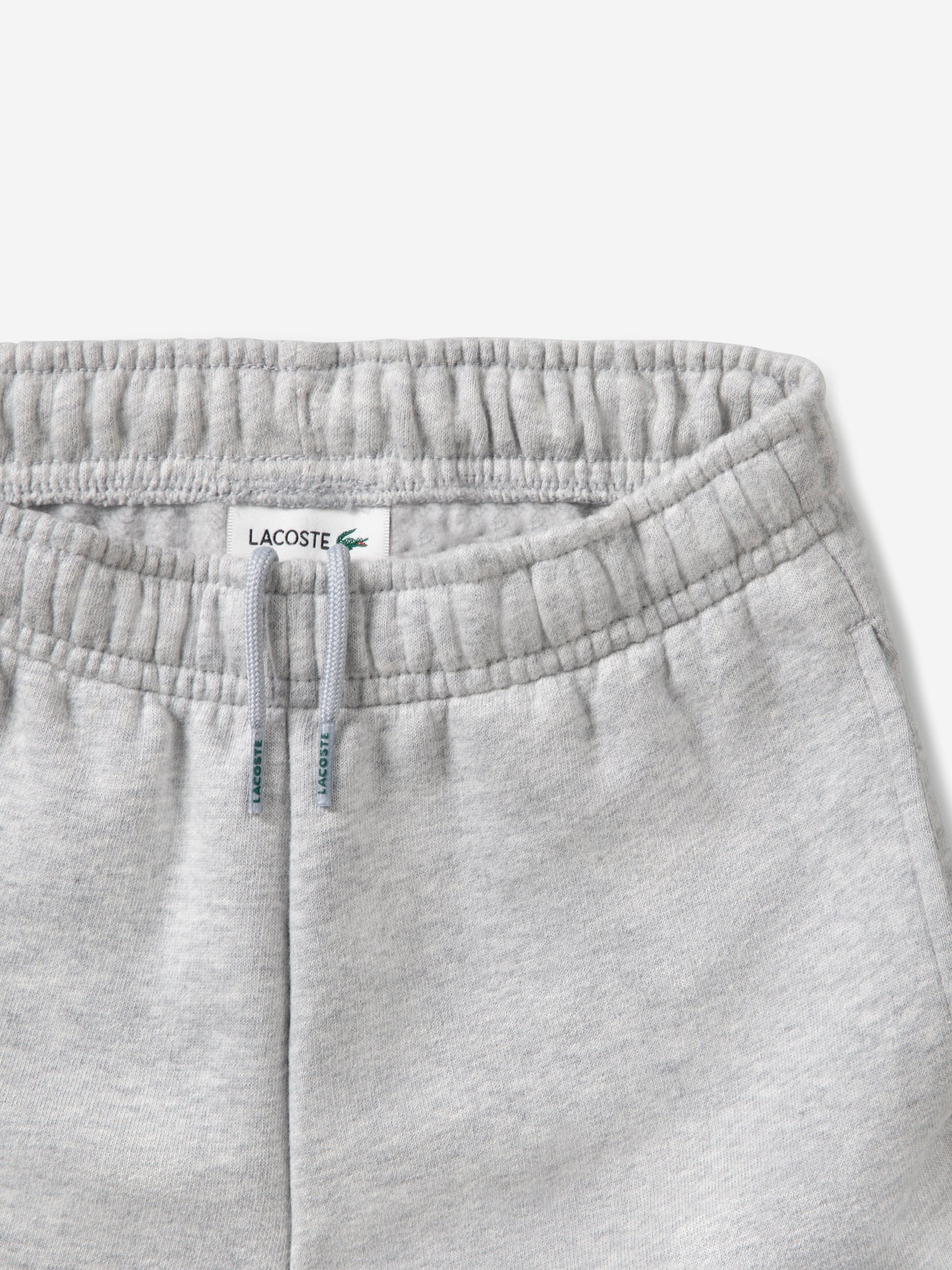 Lacoste Boys Fleece Logo Shorts in Grey Childsplay Clothing