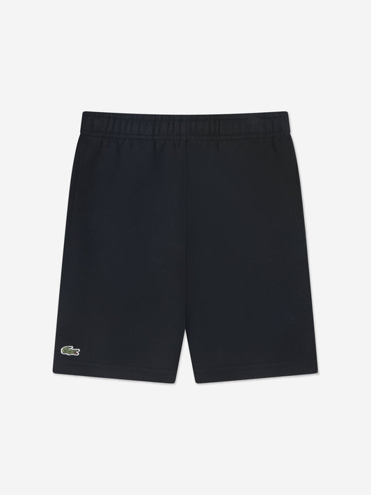 Lacoste Boys Fleece Logo Shorts in Black Childsplay Clothing