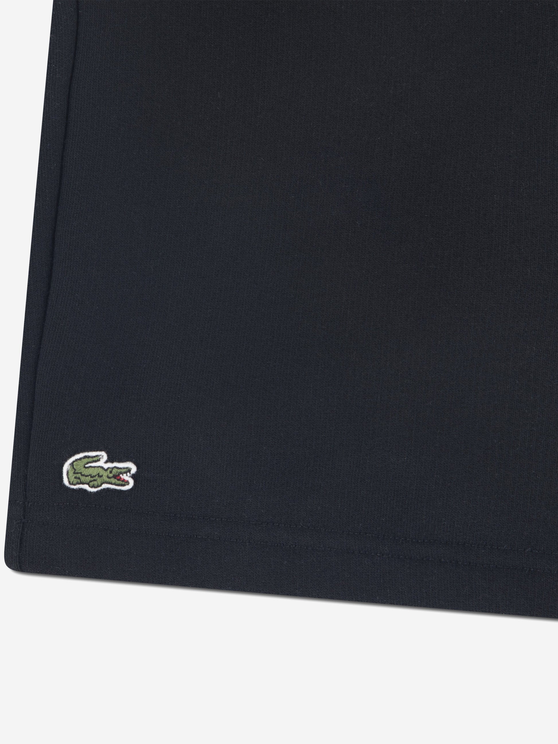 Lacoste Boys Fleece Logo Shorts in Black Childsplay Clothing