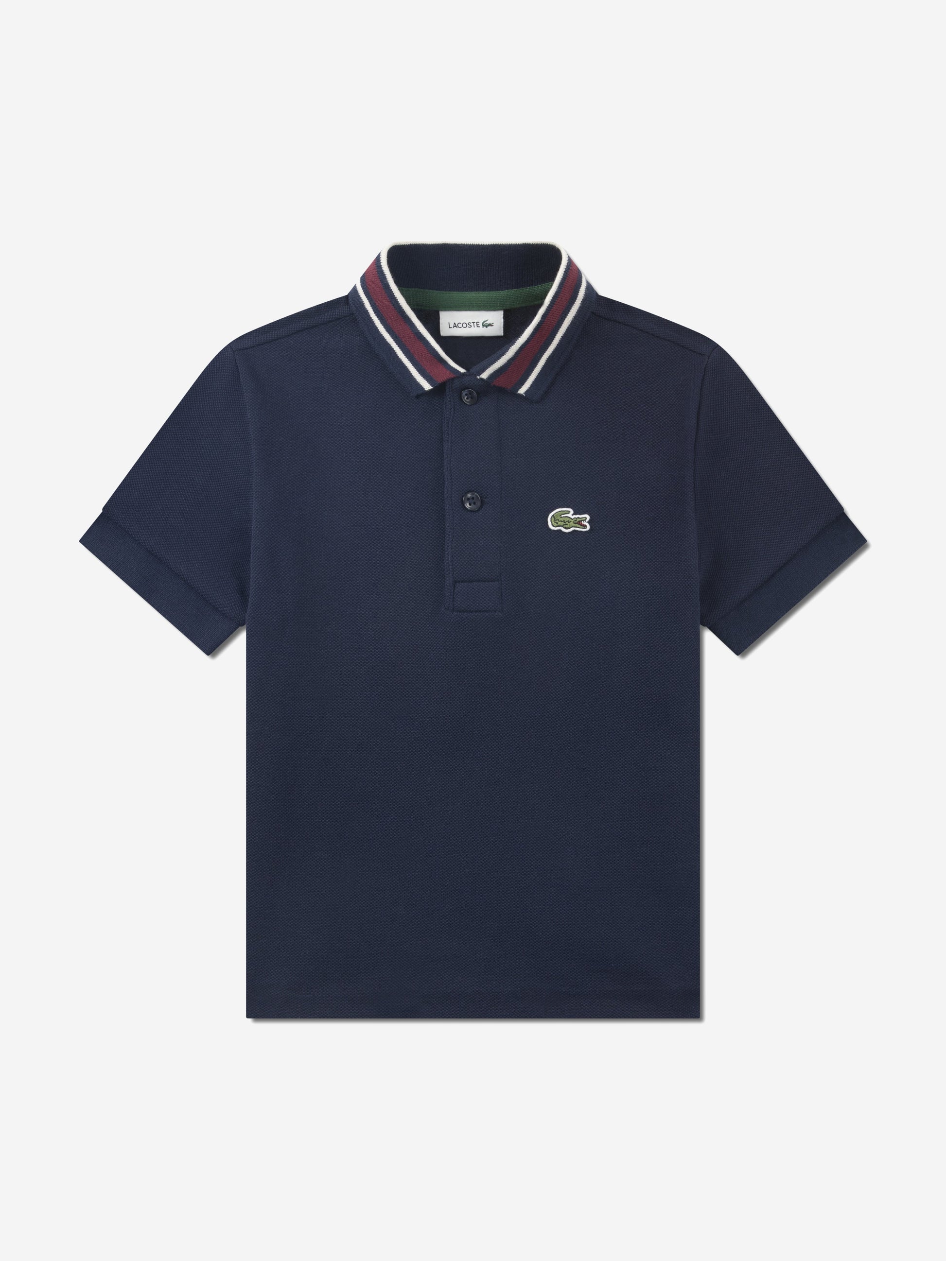 Lacoste Boys Petit Pique Polo Shirt in Navy Childsplay Clothing