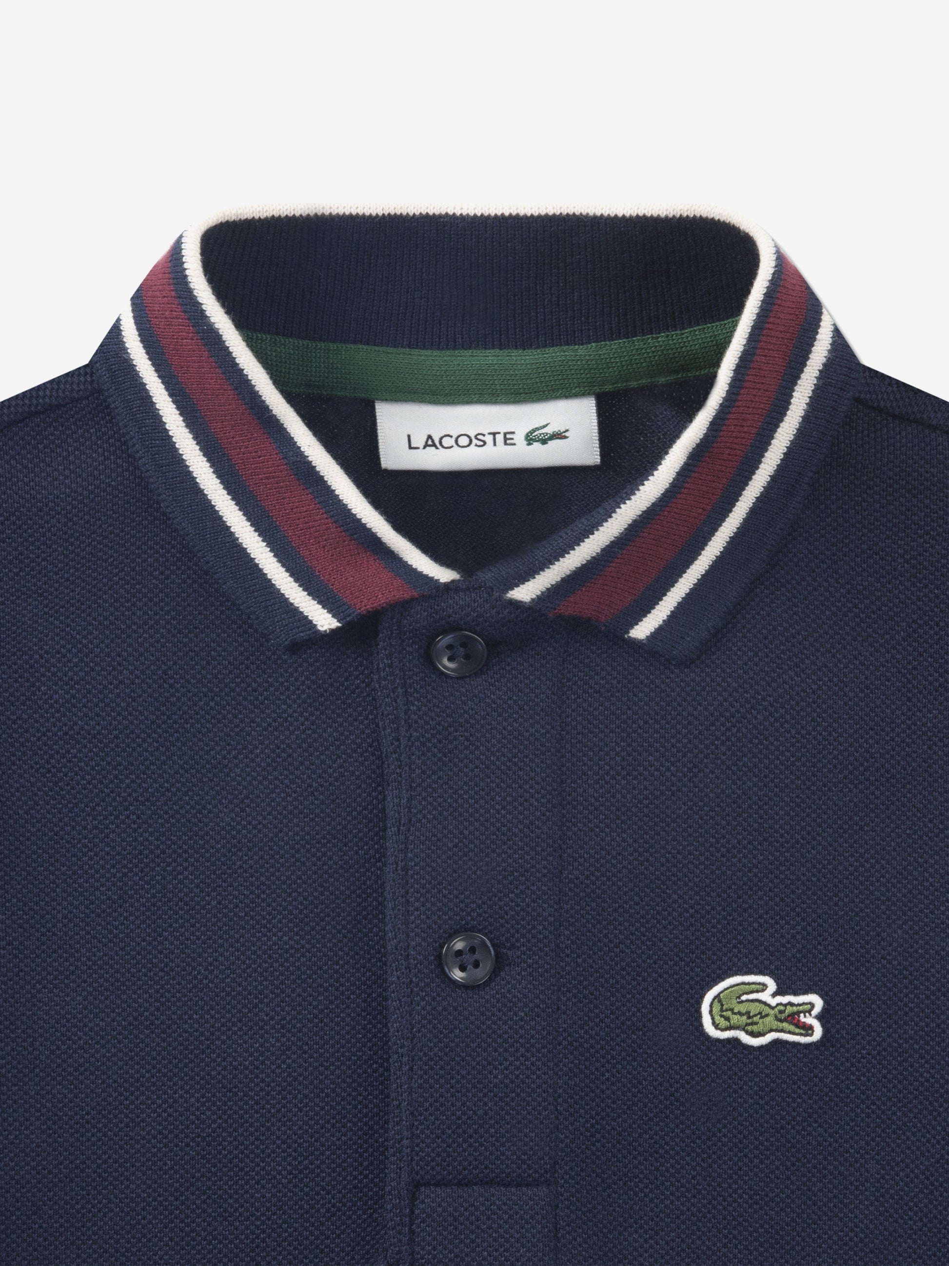 Lacoste Boys Petit Pique Polo Shirt in Navy Childsplay Clothing