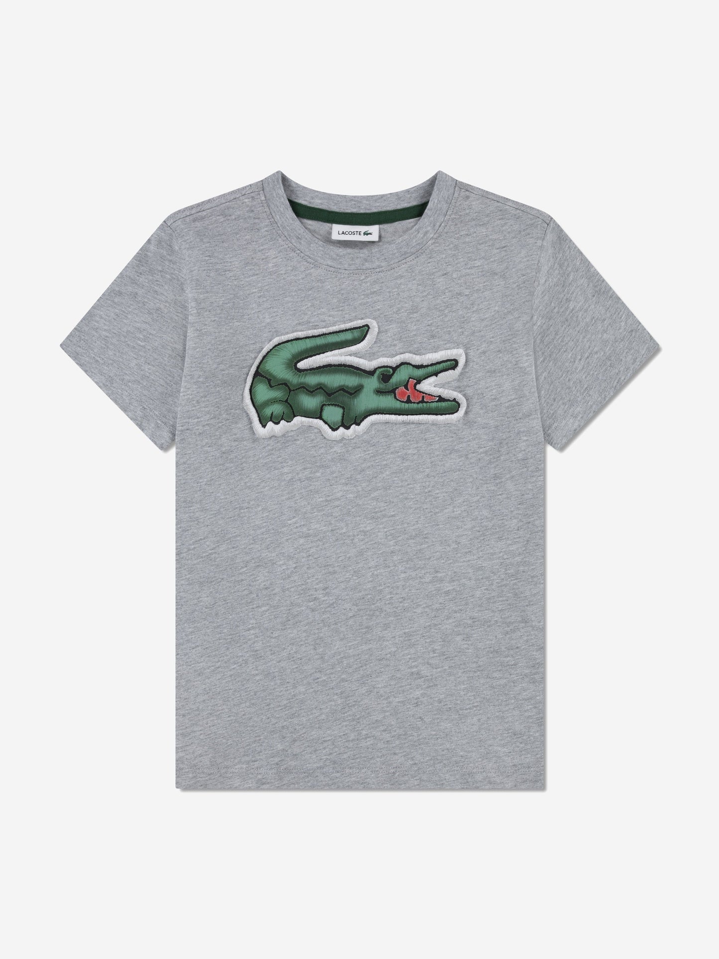 Lacoste Boys Logo T-Shirt in Grey Childsplay Clothing