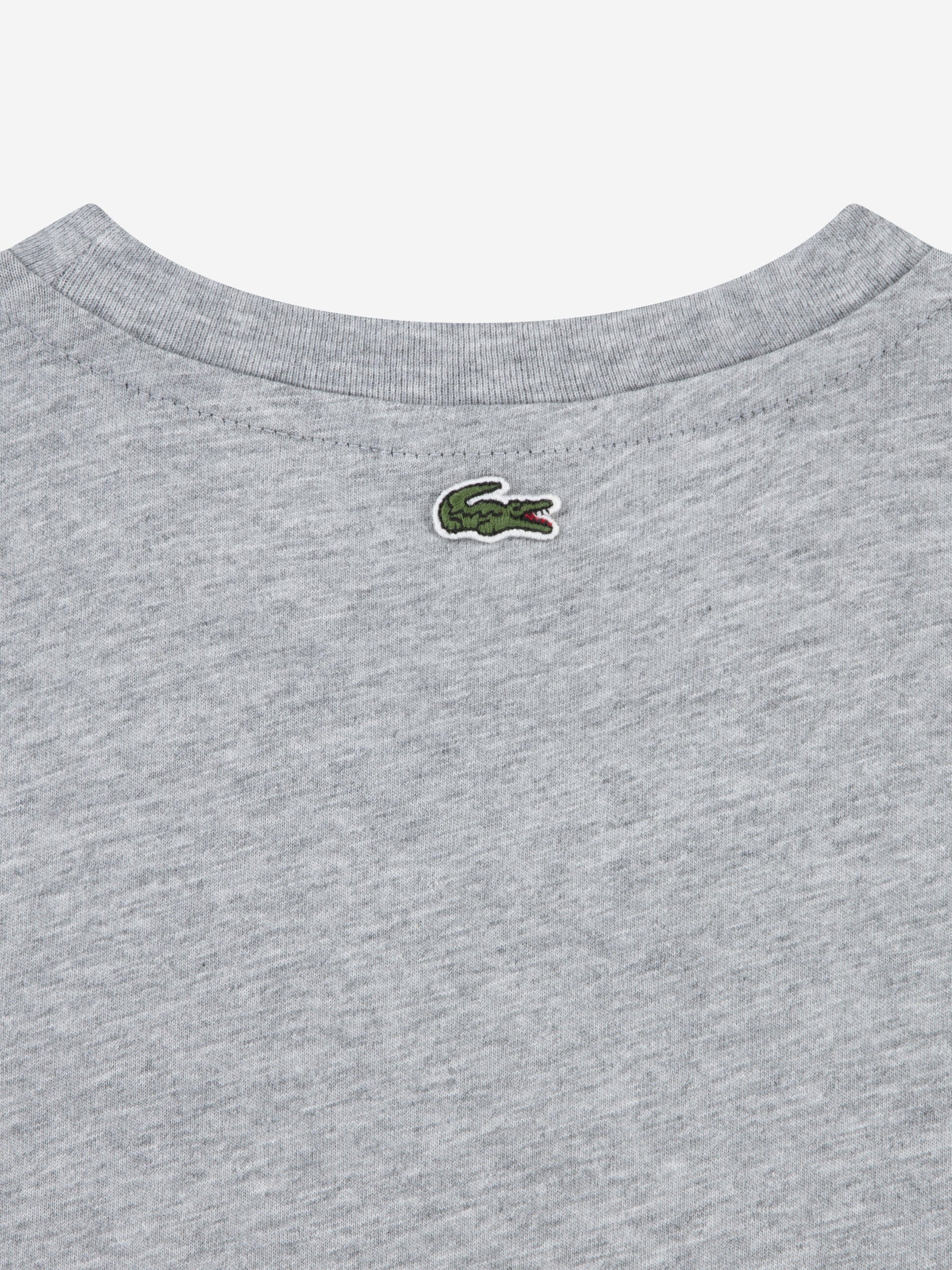 Lacoste Boys Logo T-Shirt in Grey Childsplay Clothing