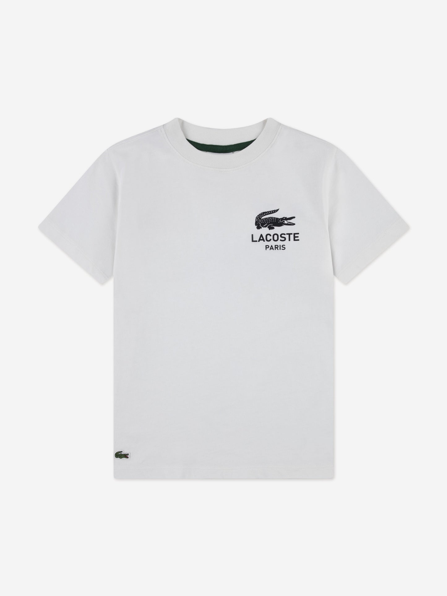 Lacoste Boys Graphic Core T-Shirt in Ivory Childsplay Clothing