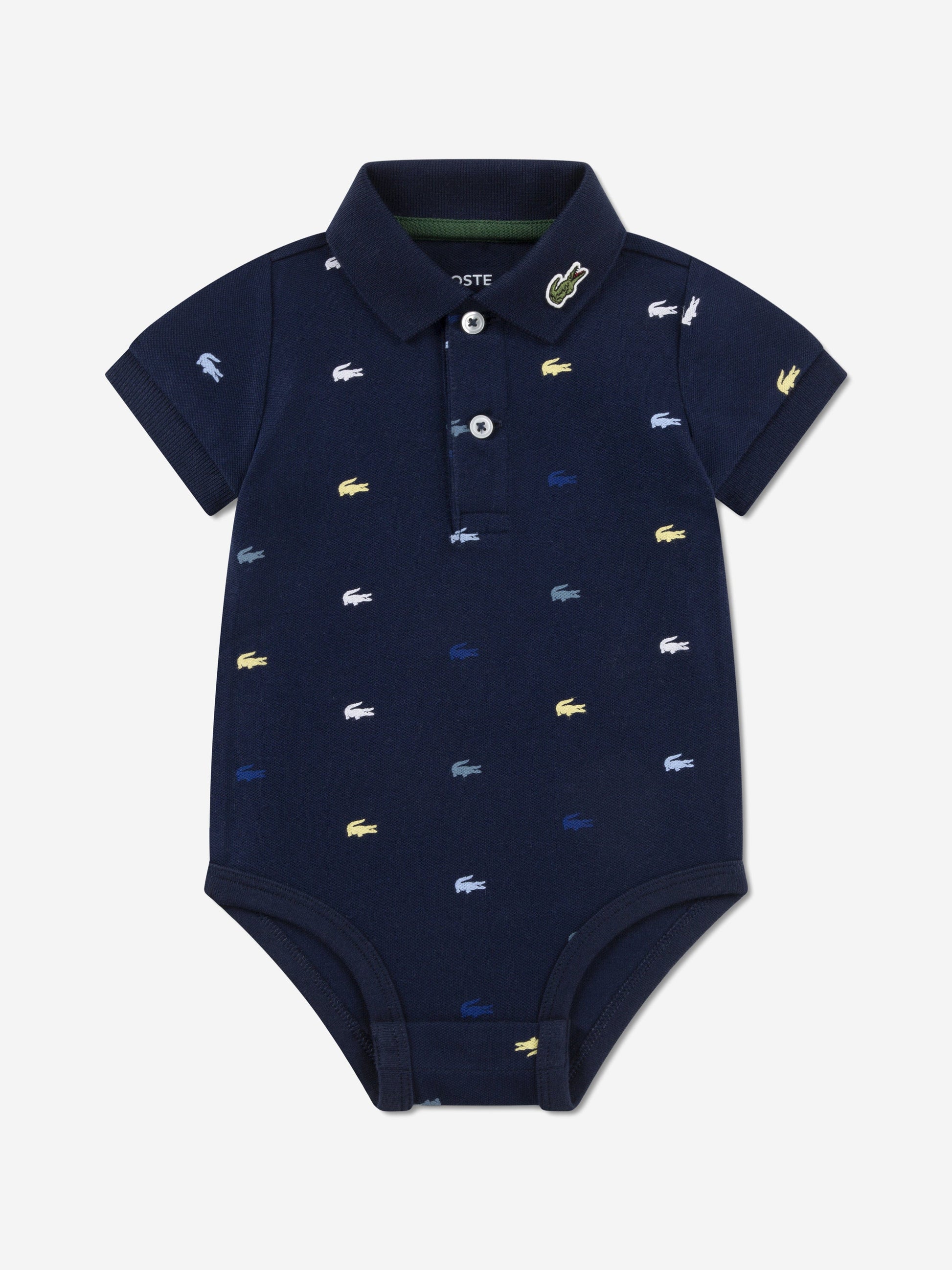 Lacoste Baby Pique Polo Bodysuit in Navy Childsplay Clothing
