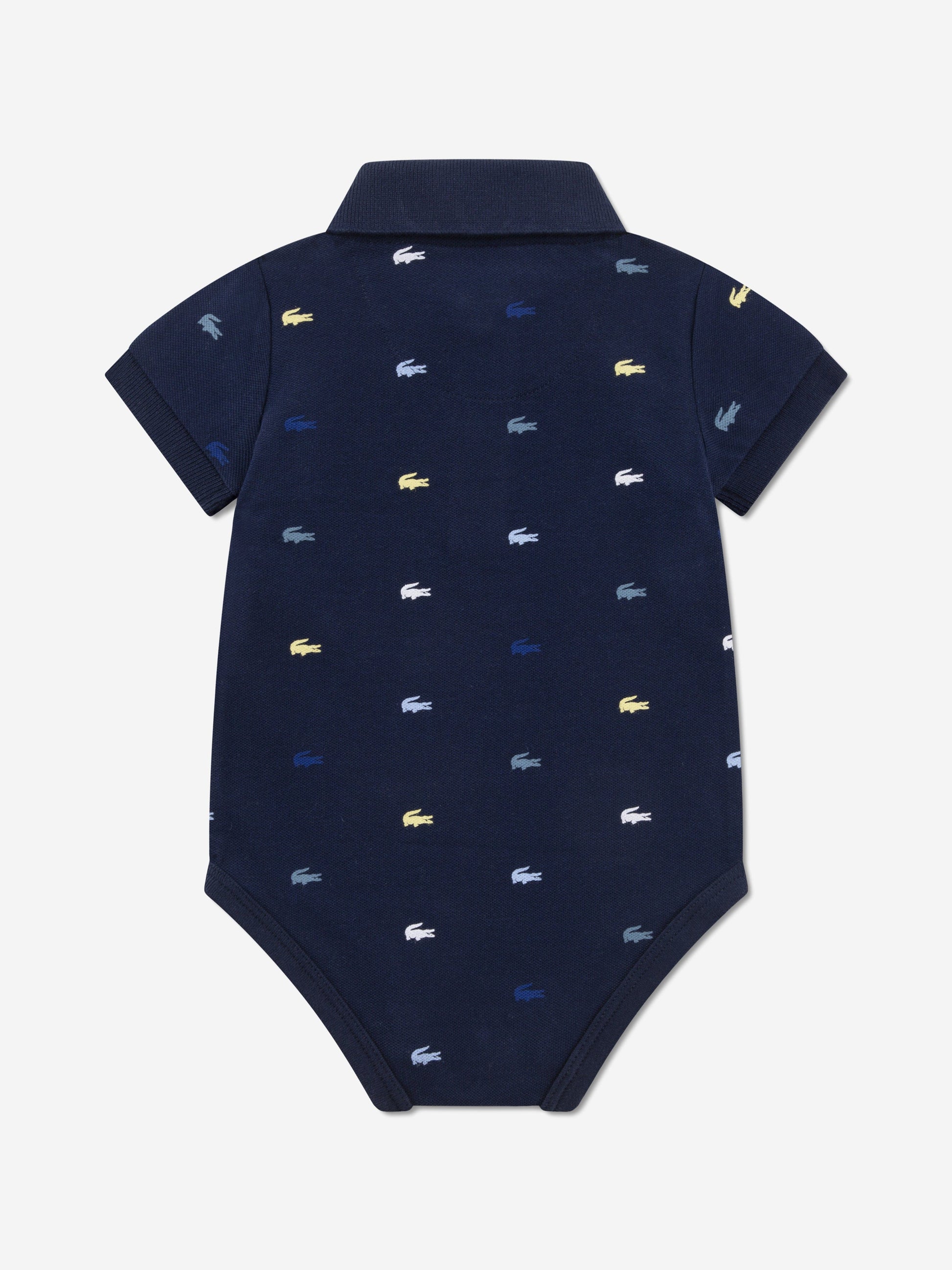 Lacoste Baby Pique Polo Bodysuit in Navy Childsplay Clothing