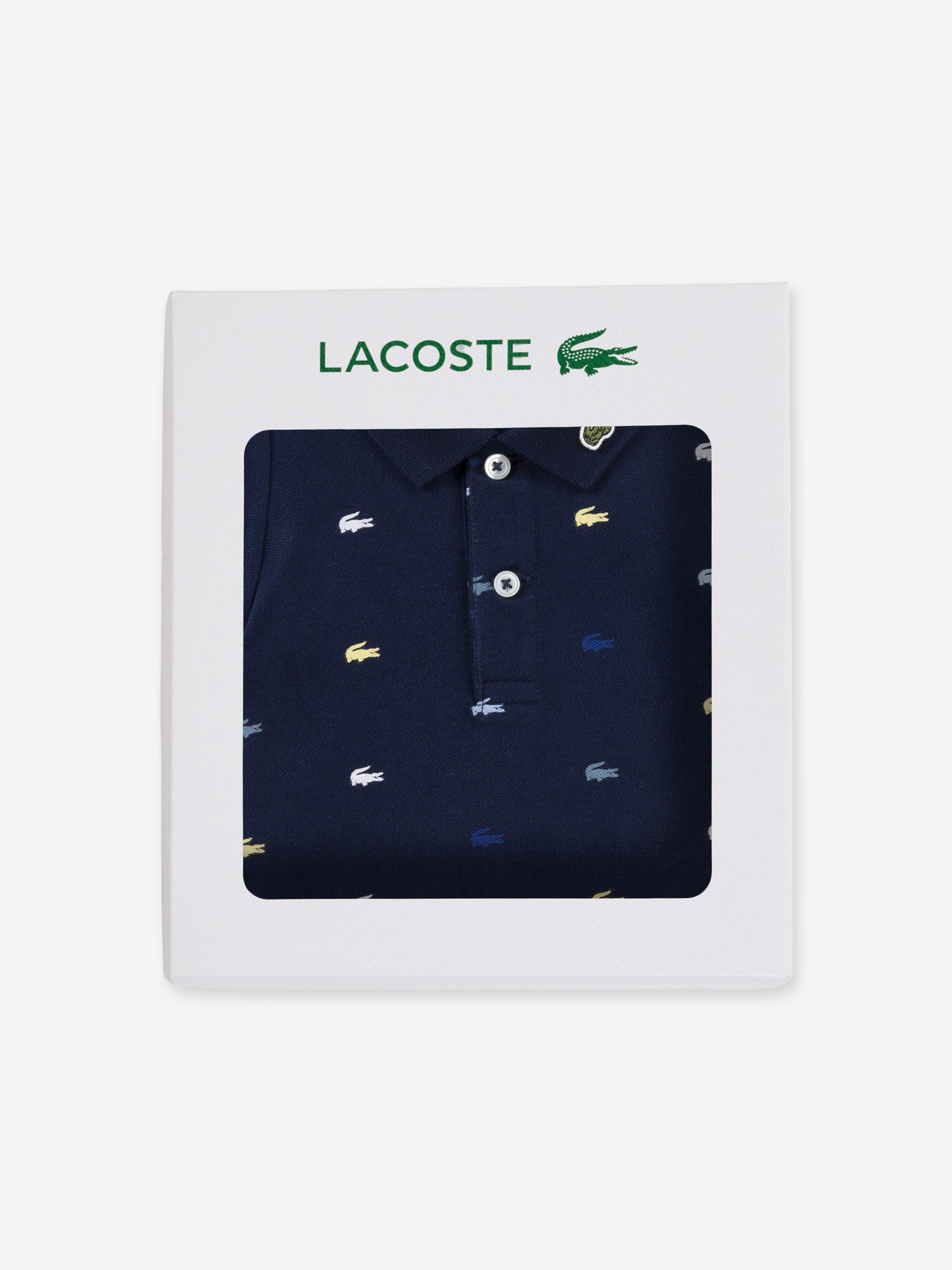 Lacoste Baby Pique Polo Bodysuit in Navy Childsplay Clothing