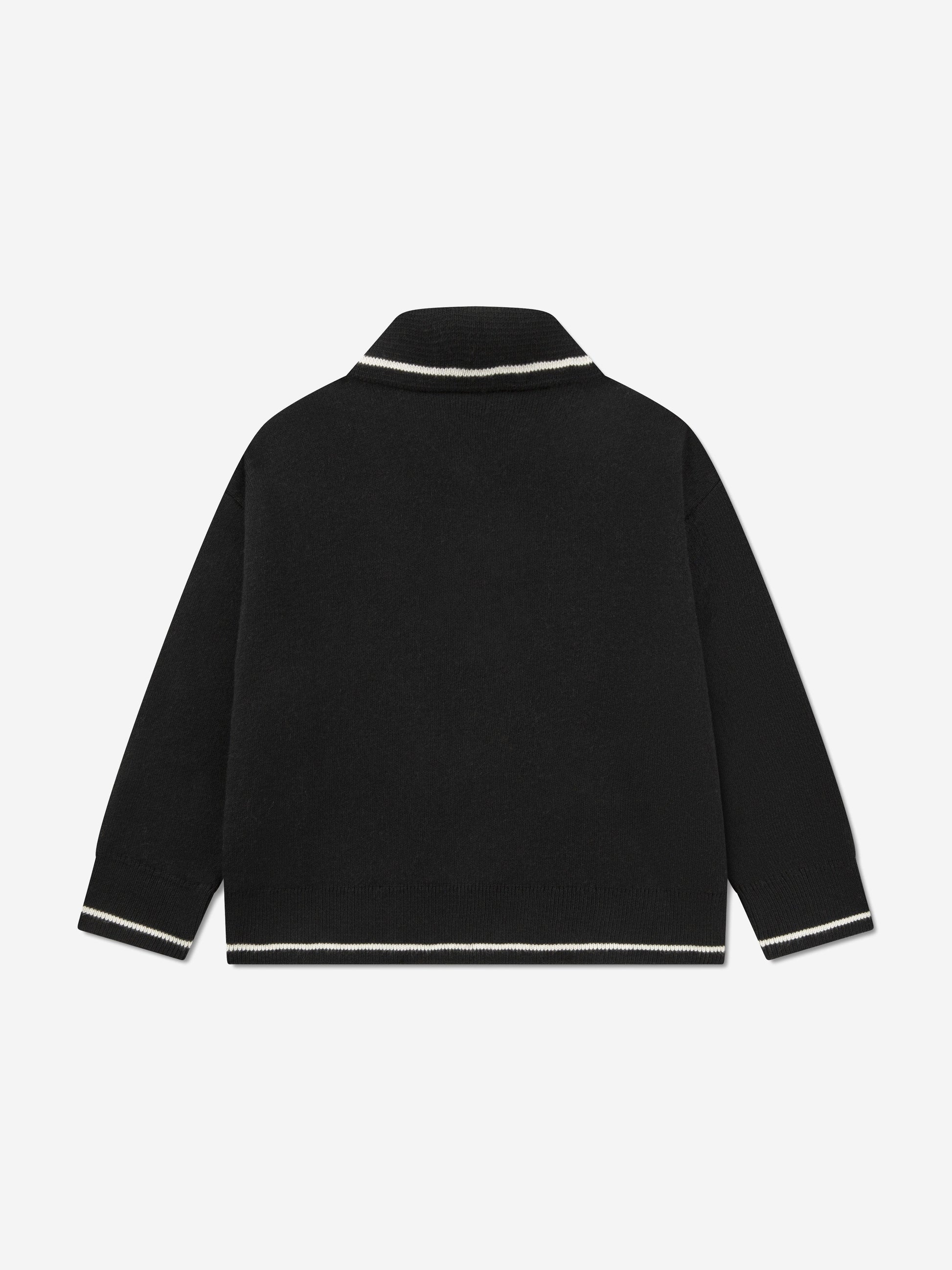 Lacoste Boys Polo Jumper in Black Childsplay Clothing