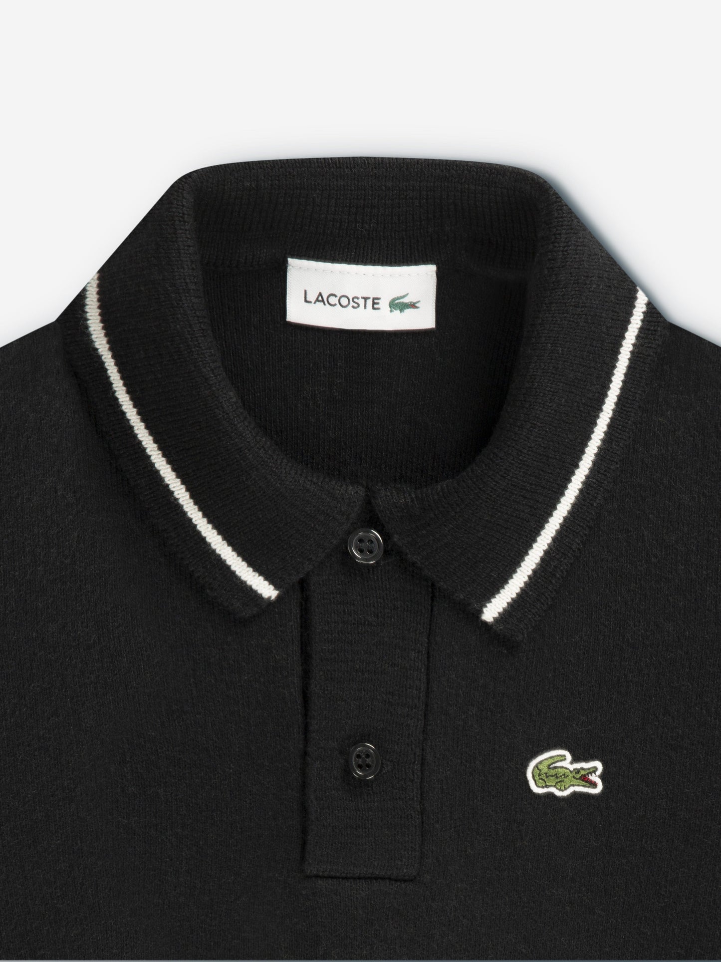 Lacoste Boys Polo Jumper in Black Childsplay Clothing