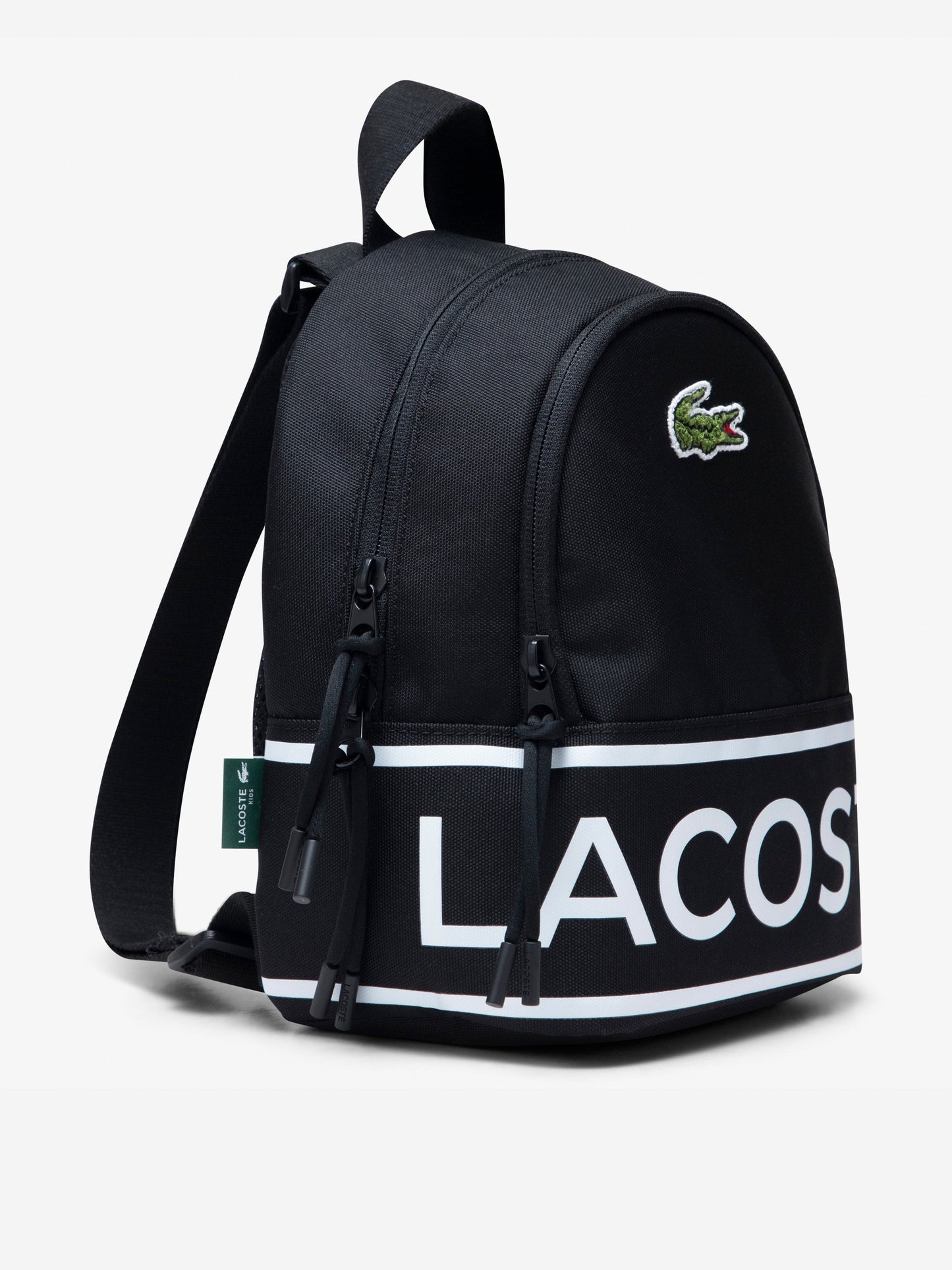 Lacoste Kids Logo Mini Backpack in Black (27cm) Childsplay Clothing