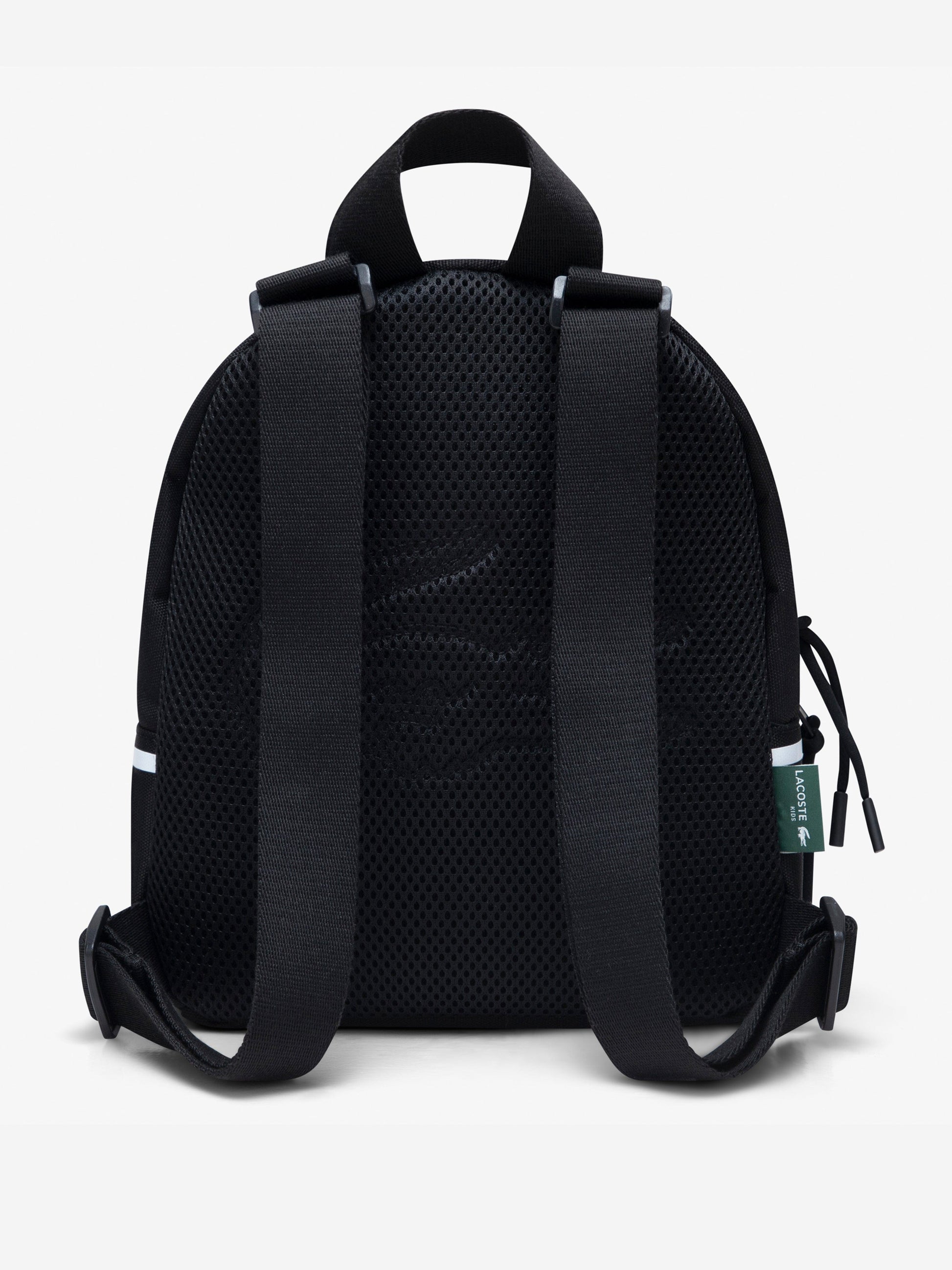 Lacoste Kids Logo Mini Backpack in Black (27cm) Childsplay Clothing
