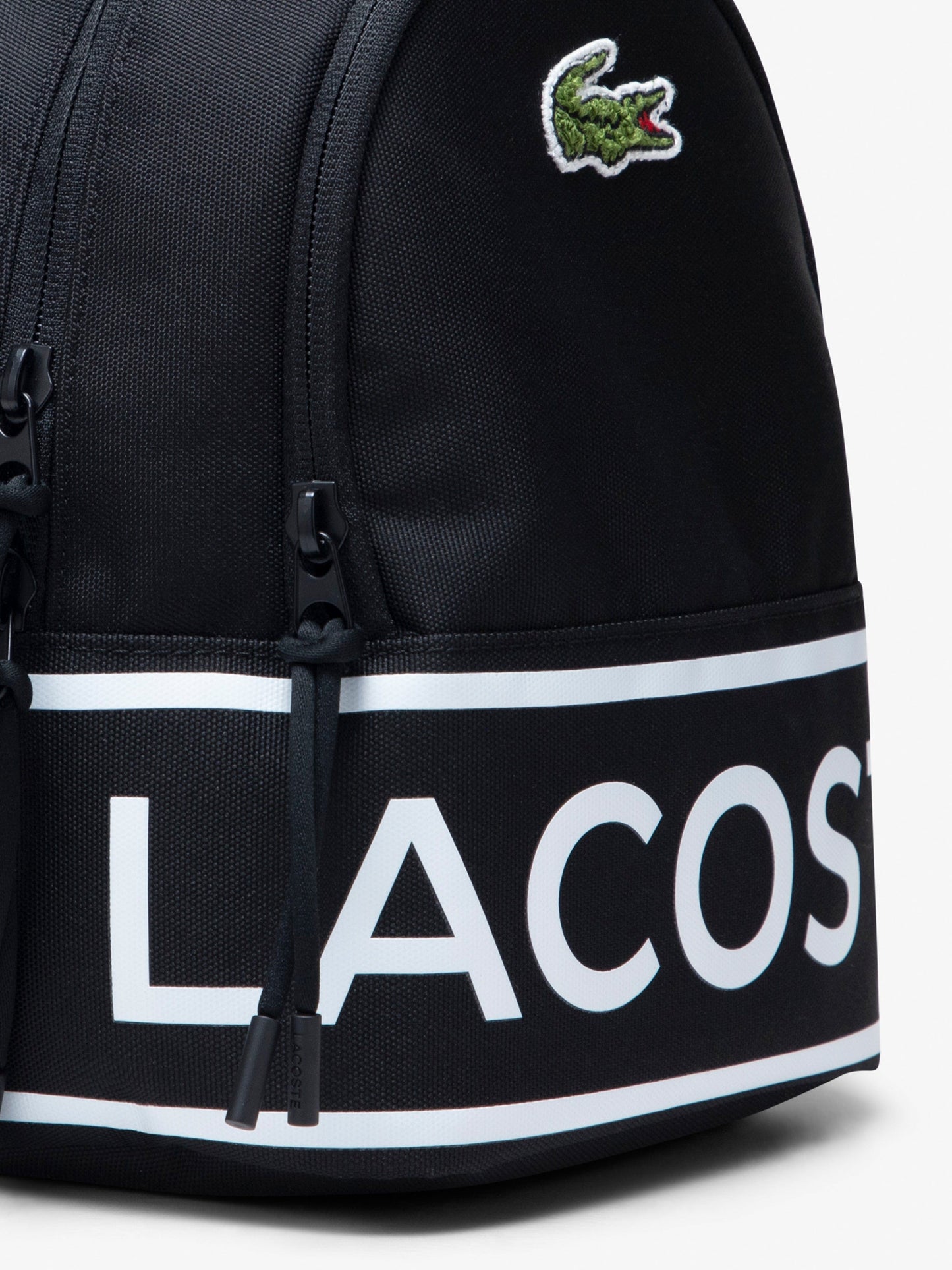Lacoste Kids Logo Mini Backpack in Black (27cm) Childsplay Clothing