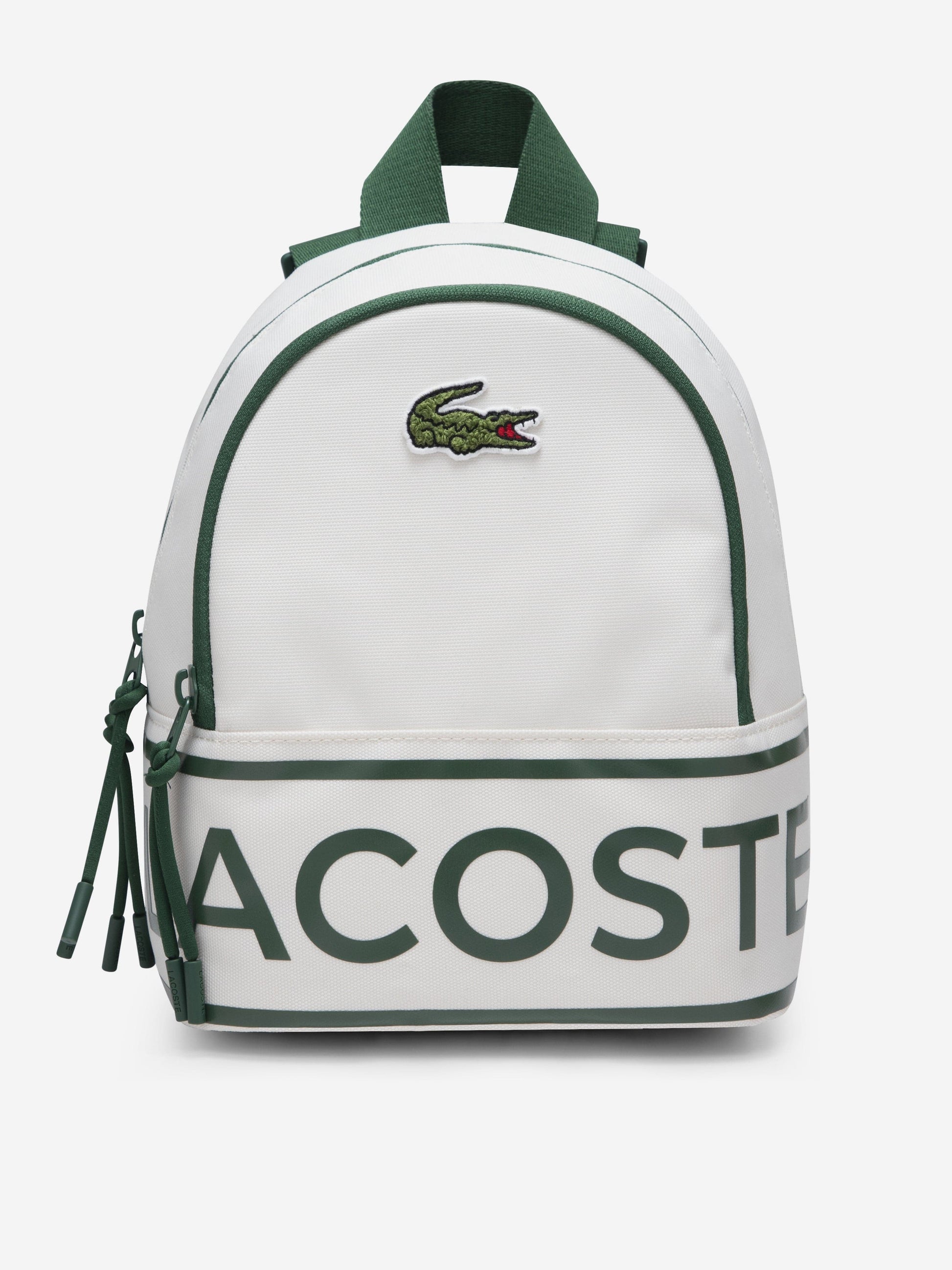 Lacoste Kids Logo Mini Backpack in Ivory (27cm) Childsplay Clothing