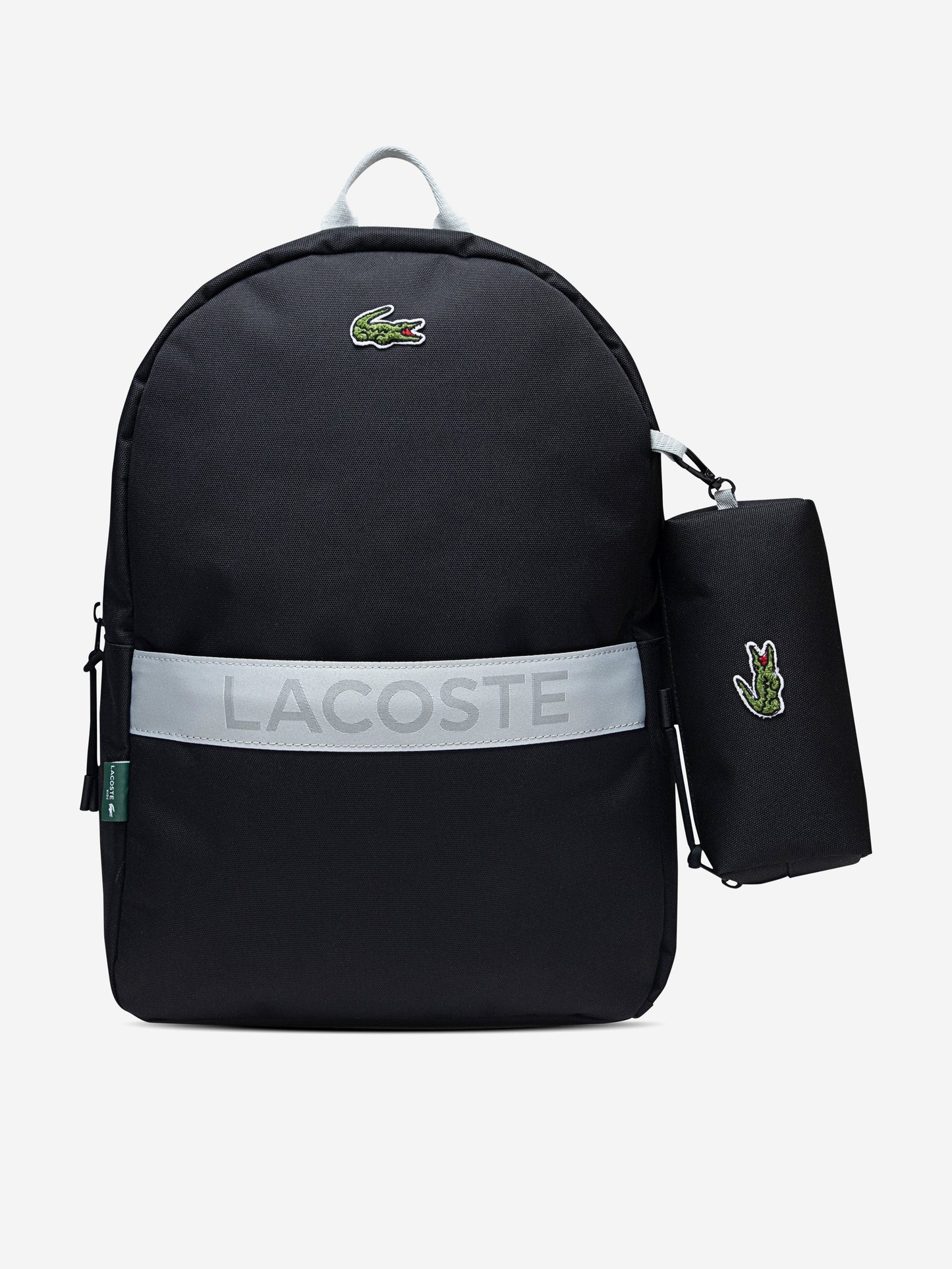 Lacoste Kids Backpack with Pencil Case in Black (43cm) Childsplay Clothing