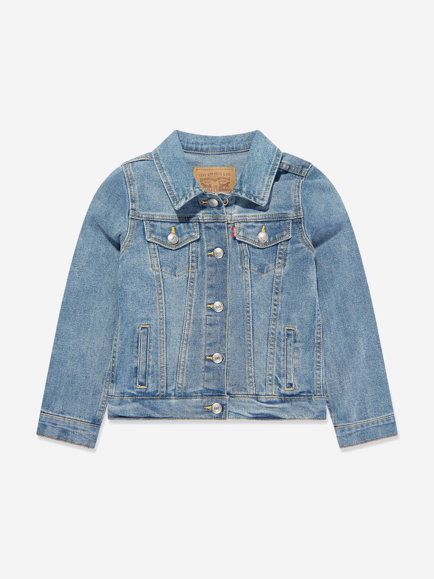 Levi's Girls Stretch Trucker Jacket in Blue Childsplay Clothing