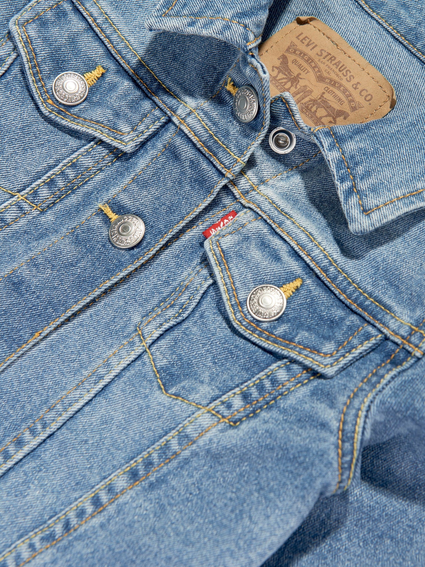 Levi's Girls Stretch Trucker Jacket in Blue Childsplay Clothing