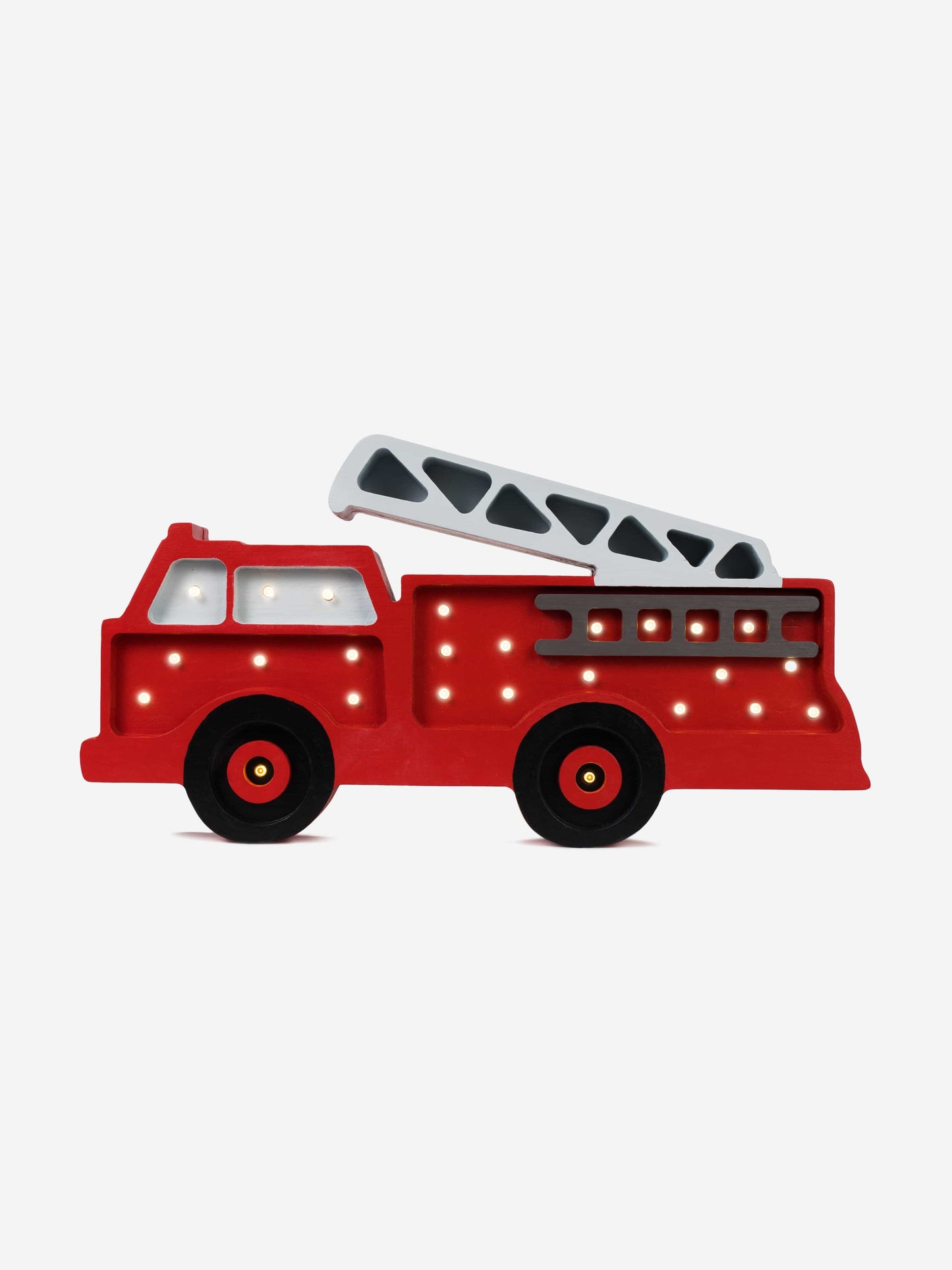 Little Lights Fire Truck Lamp in Red (23.5 x 36x5.5 cm) Childsplay Clothing