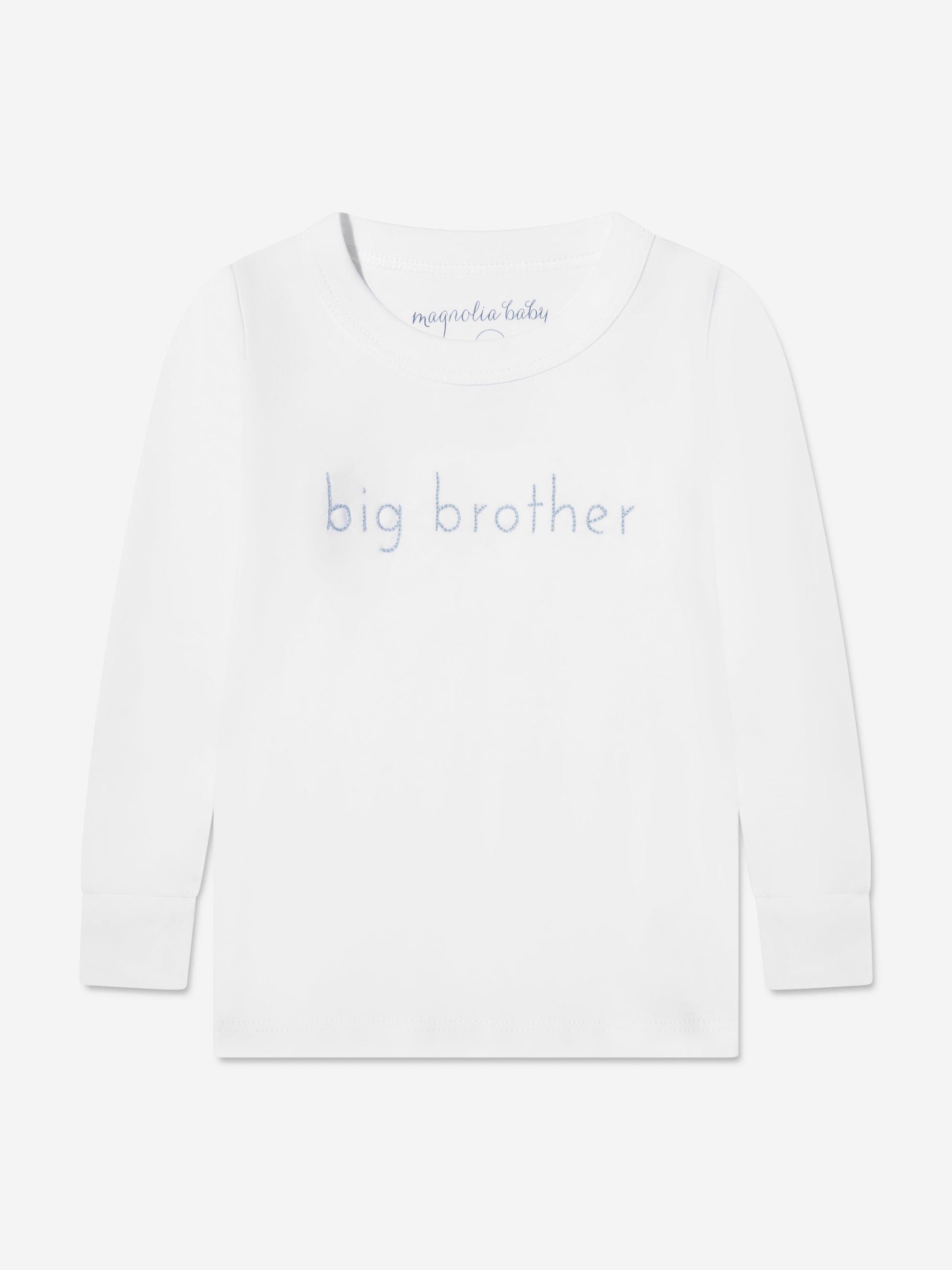 Magnolia Baby Baby Boys Little Brother Pyjamas in Blue Childsplay Clothing