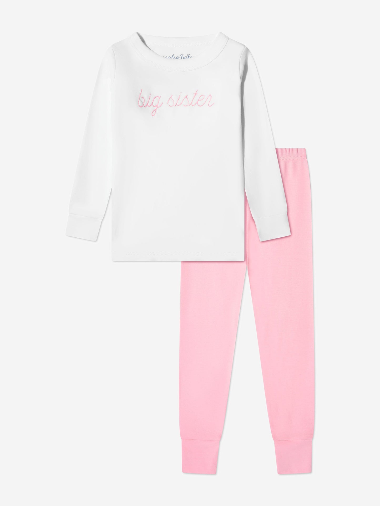 Magnolia Baby Baby Girls Little Sister Pyjamas in Pink Childsplay Clothing