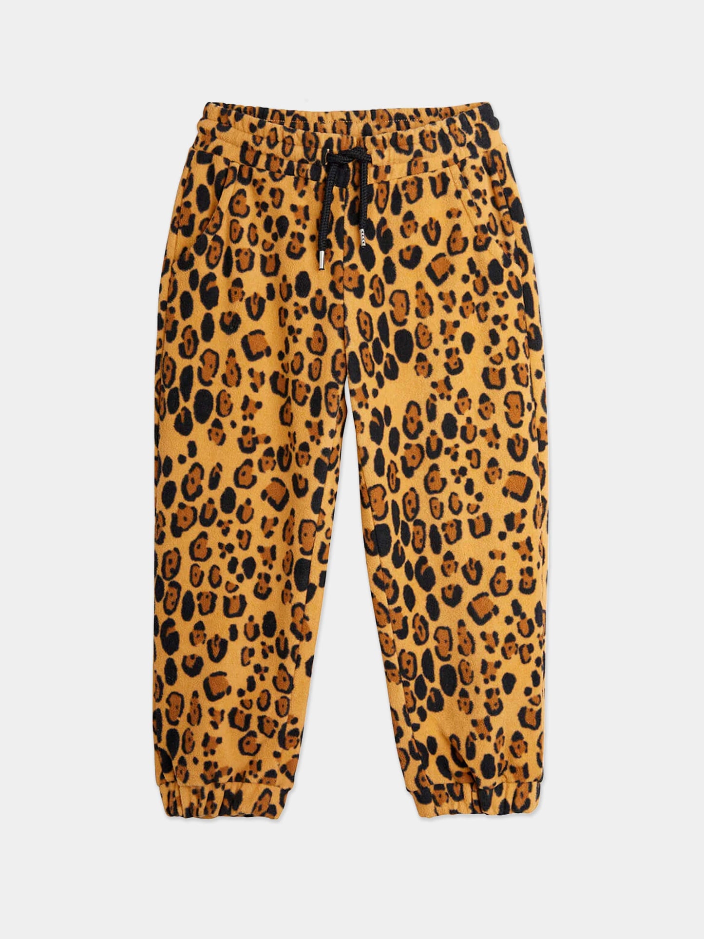 Mini Rodini Girls Leopard Joggers in Brown Childsplay Clothing