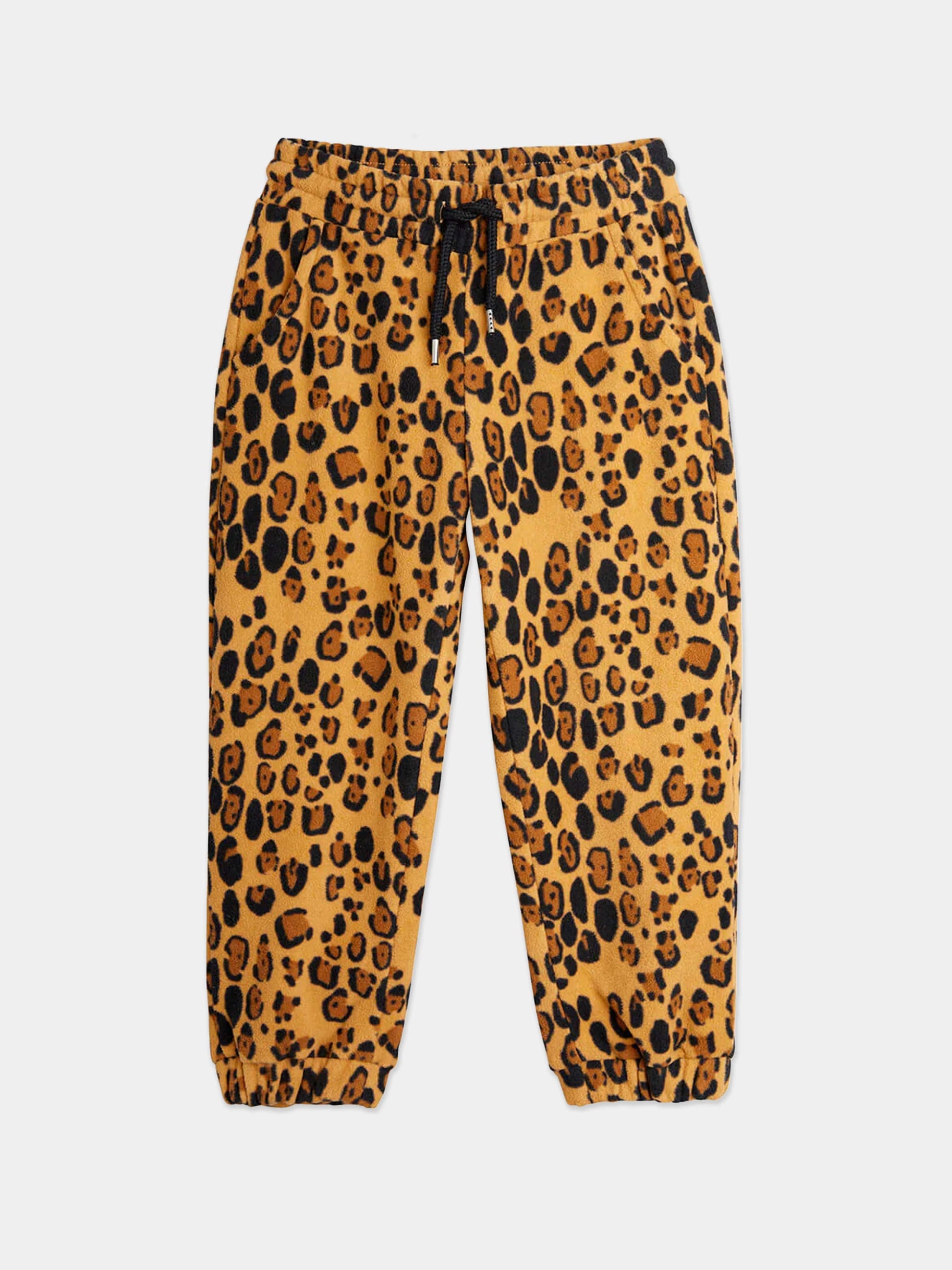 Mini Rodini Girls Leopard Joggers in Brown Childsplay Clothing