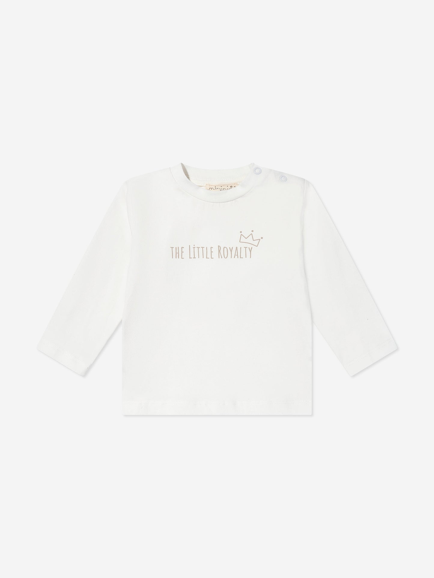 Mininio Baby Dungaree and T-Shirt Set in Beige Childsplay Clothing