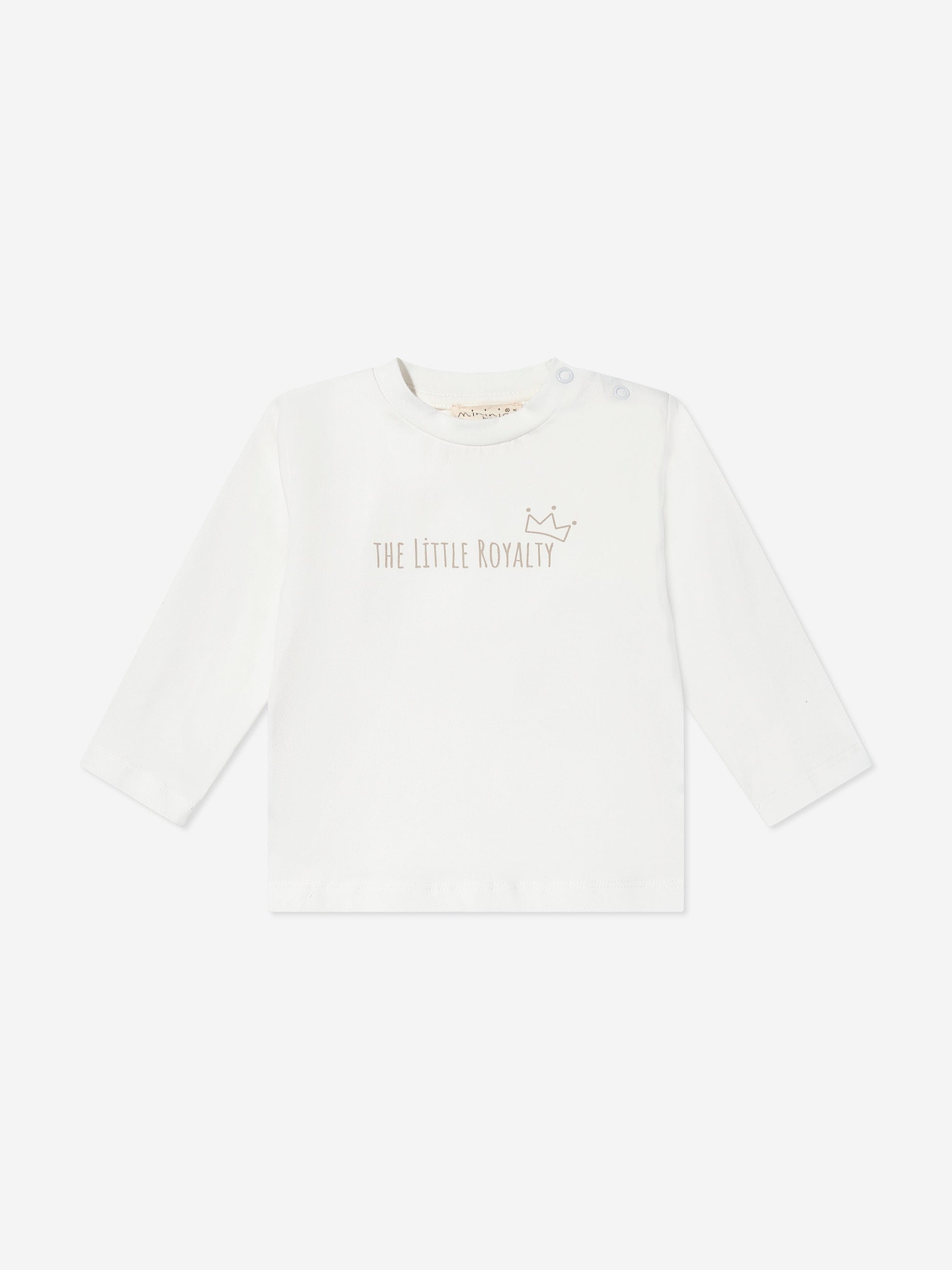 Mininio Baby Dungaree and T-Shirt Set in Beige Childsplay Clothing