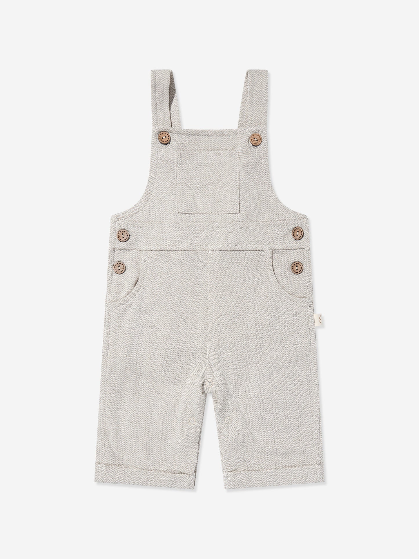 Mininio Baby Dungaree and T-Shirt Set in Beige Childsplay Clothing