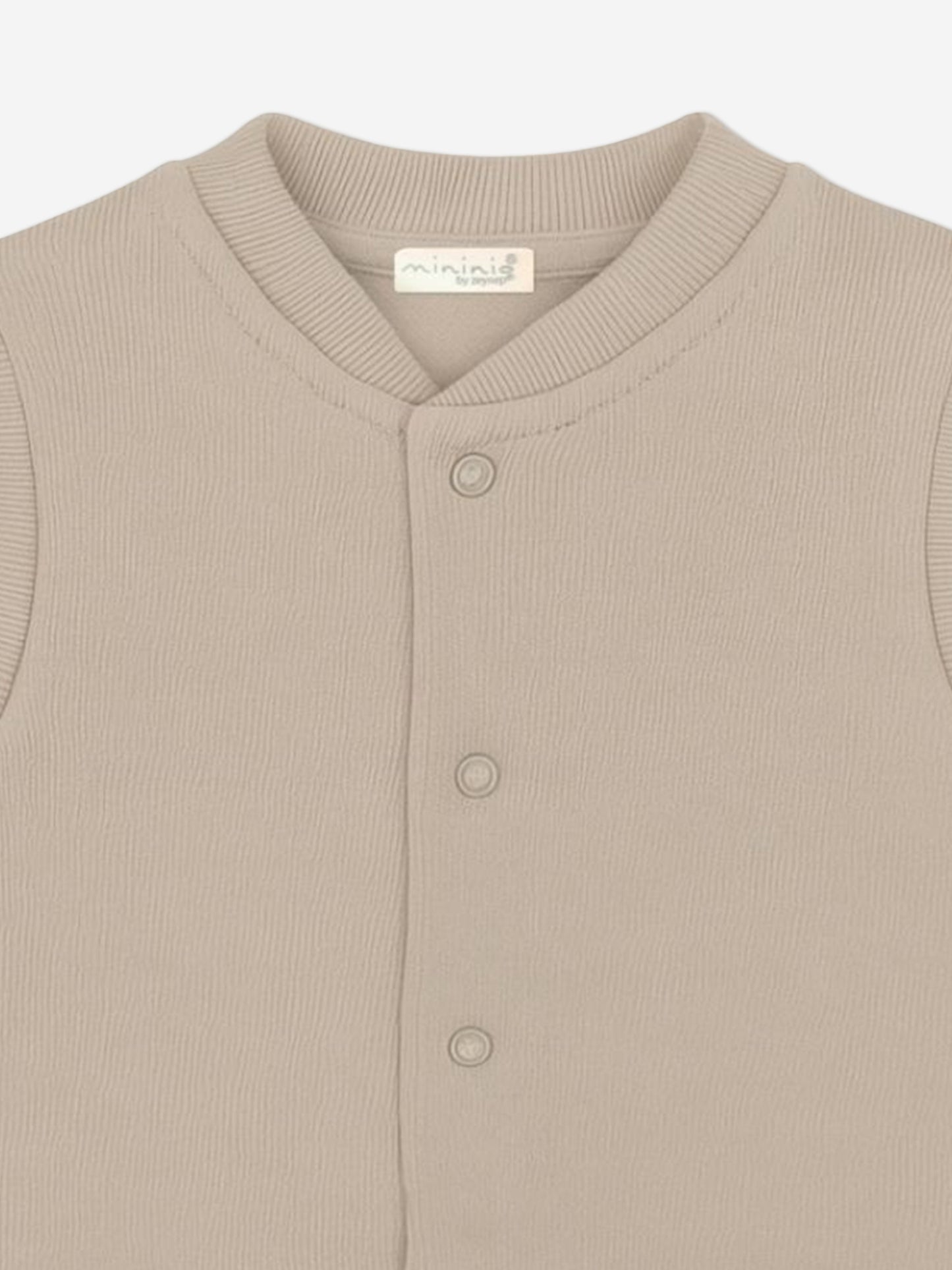 Mininio Baby Organic Cotton Vest in Beige Childsplay Clothing