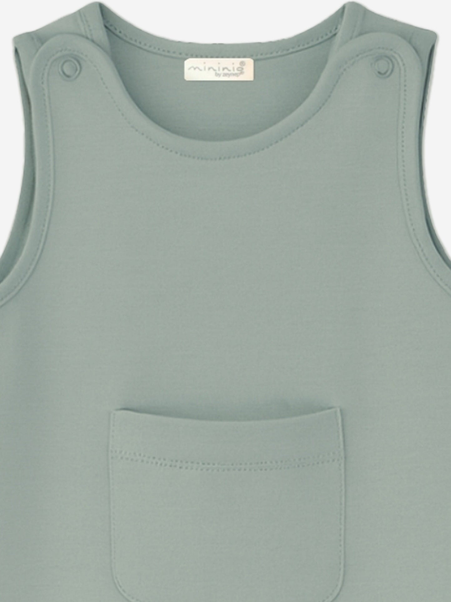 Mininio Baby Organic Cotton Romper in Green Childsplay Clothing