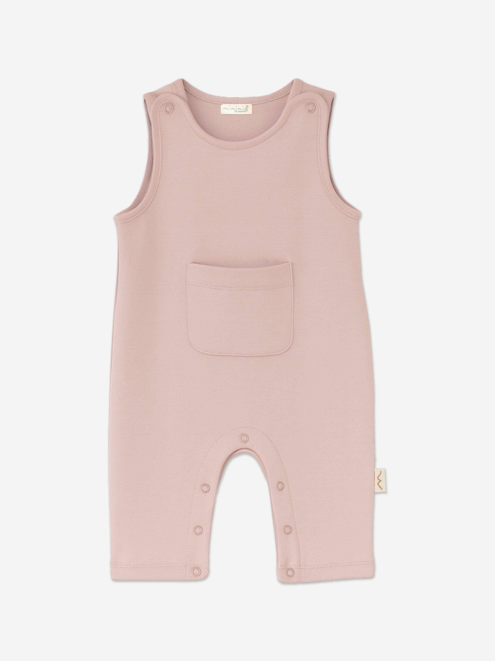 Mininio Baby Girls Organic Cotton Romper in Pink Childsplay Clothing